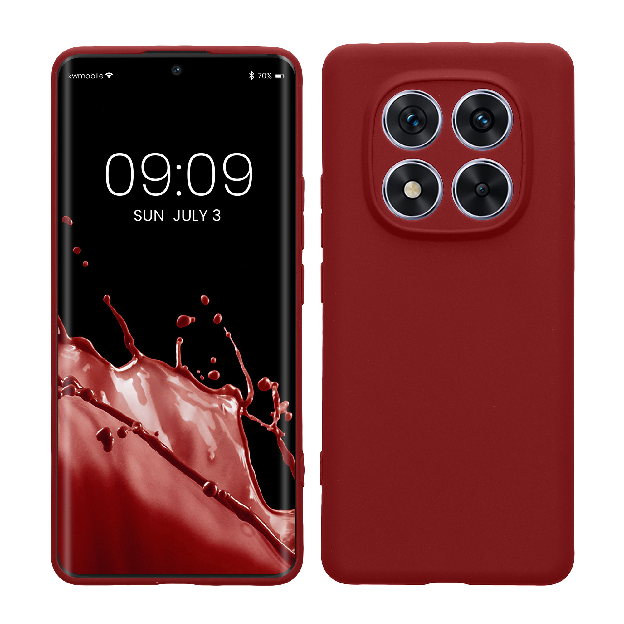 Kryt Xiaomi Redmi Note 14 Pro 5G silikonový TPU červená kwmobile