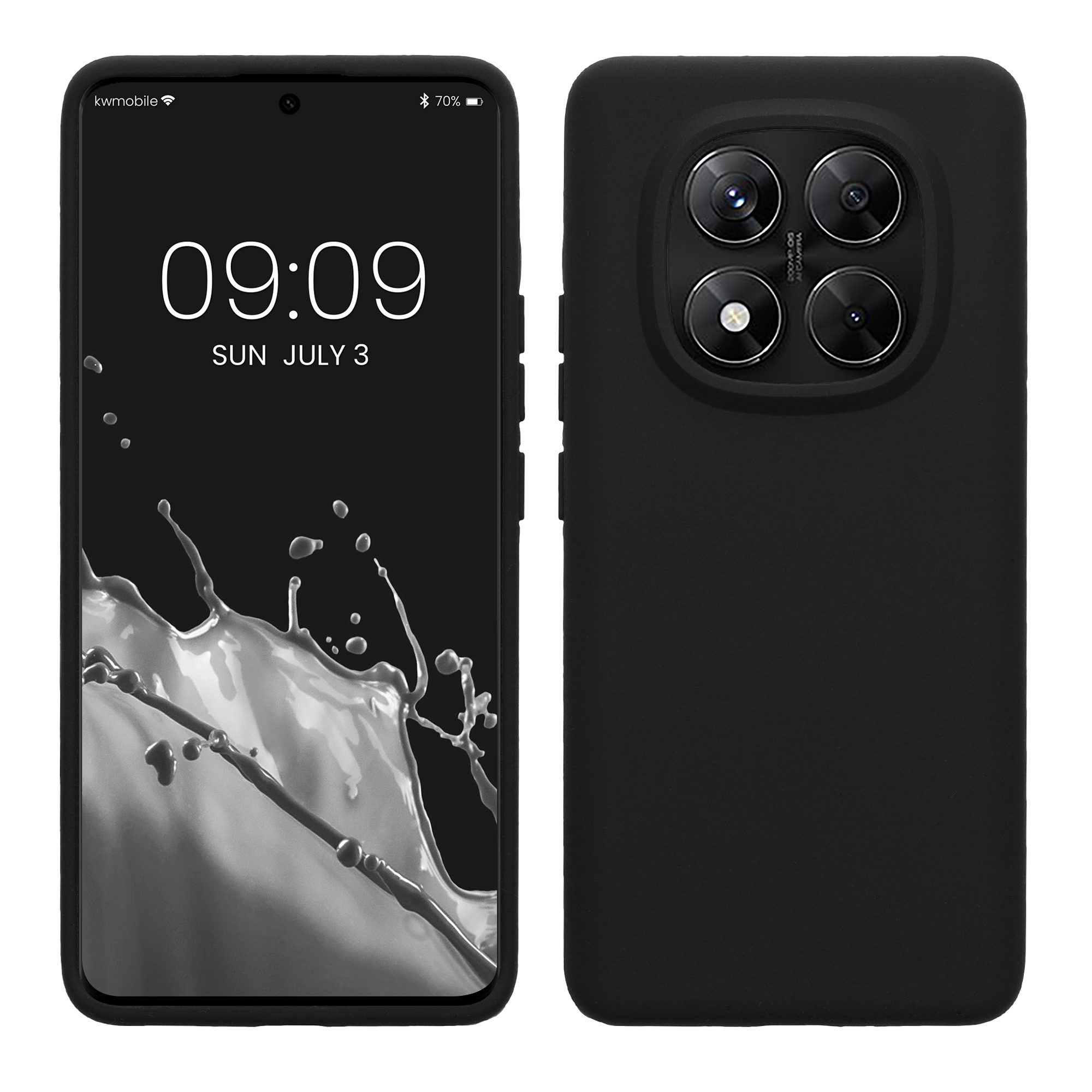 Kryt Xiaomi Redmi Note 14 Pro 5G silikonový TPU černá kwmobile