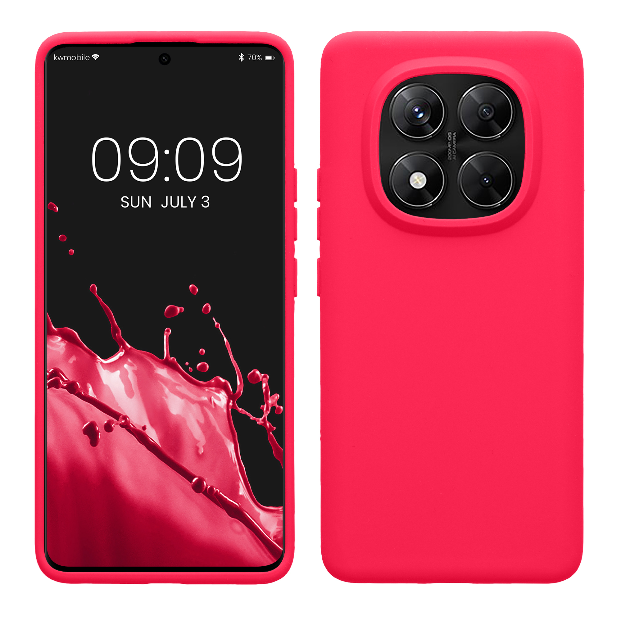 Kryt Xiaomi Redmi Note 14 Pro 5G silikonový TPU růžová kwmobile