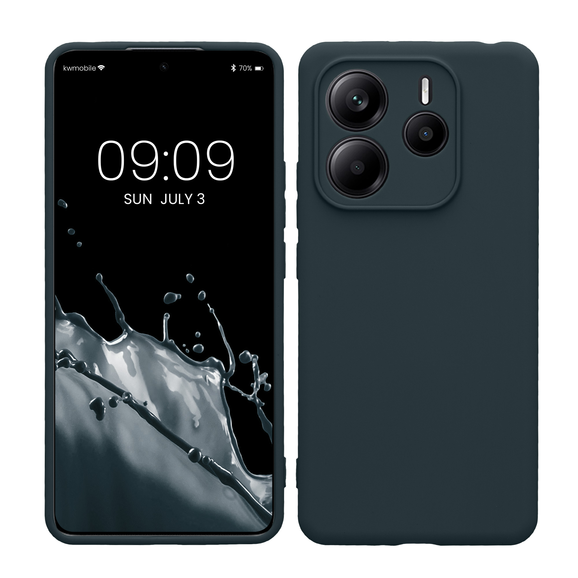 Kryt Xiaomi Redmi Note 14 5G (Not for 4G) silikonový TPU tmavá břidlice kwmobile