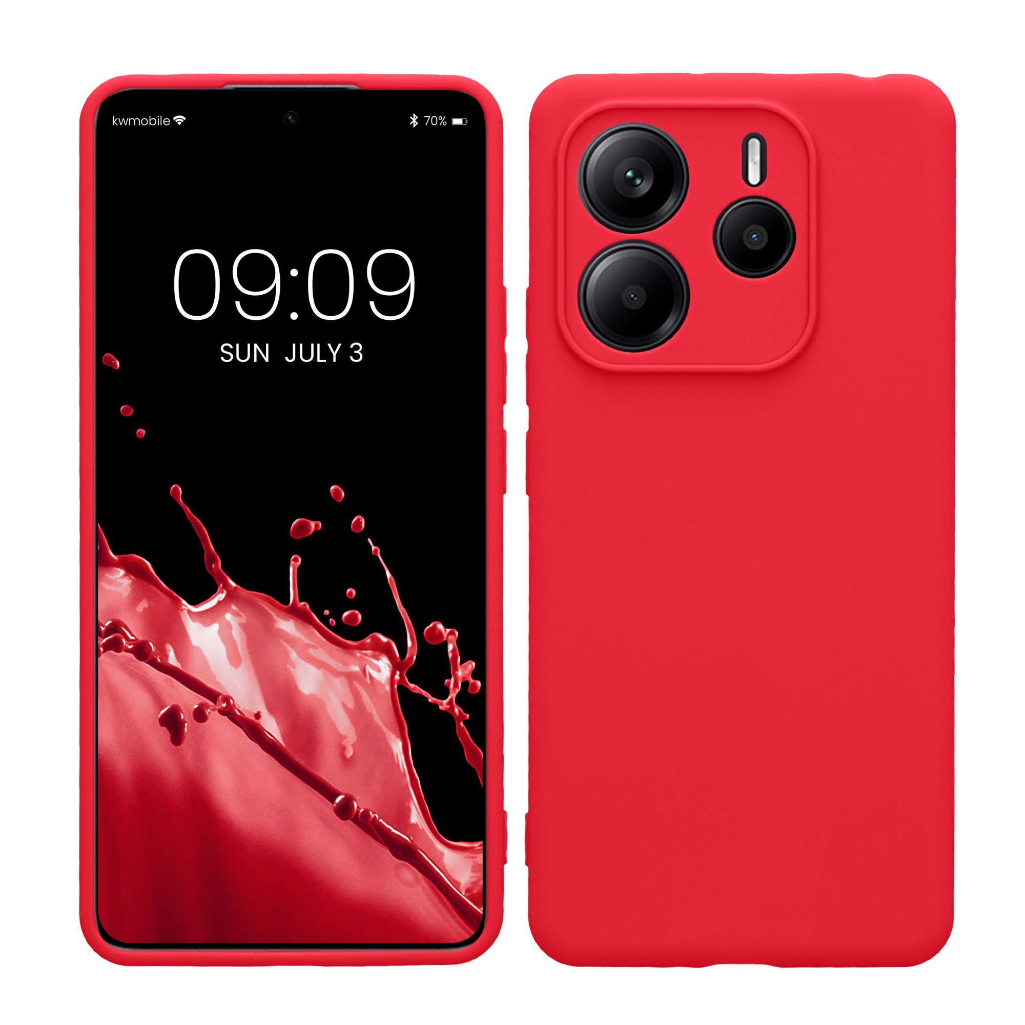 Kryt Xiaomi Redmi Note 14 5G (Not for 4G) silikonový TPU růžová kwmobile