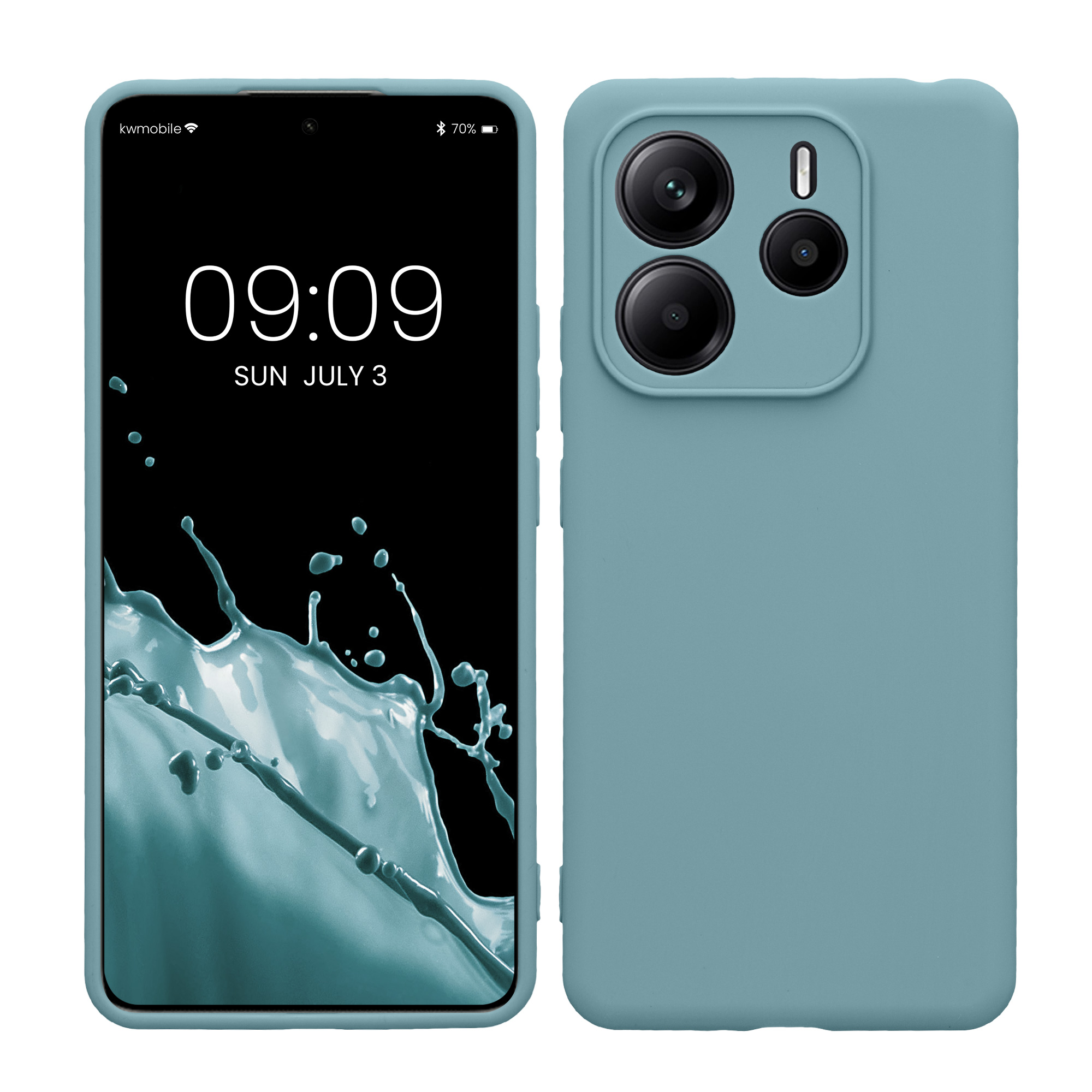 Kryt Xiaomi Redmi Note 14 5G (Not for 4G) silikonový TPU červená kwmobile