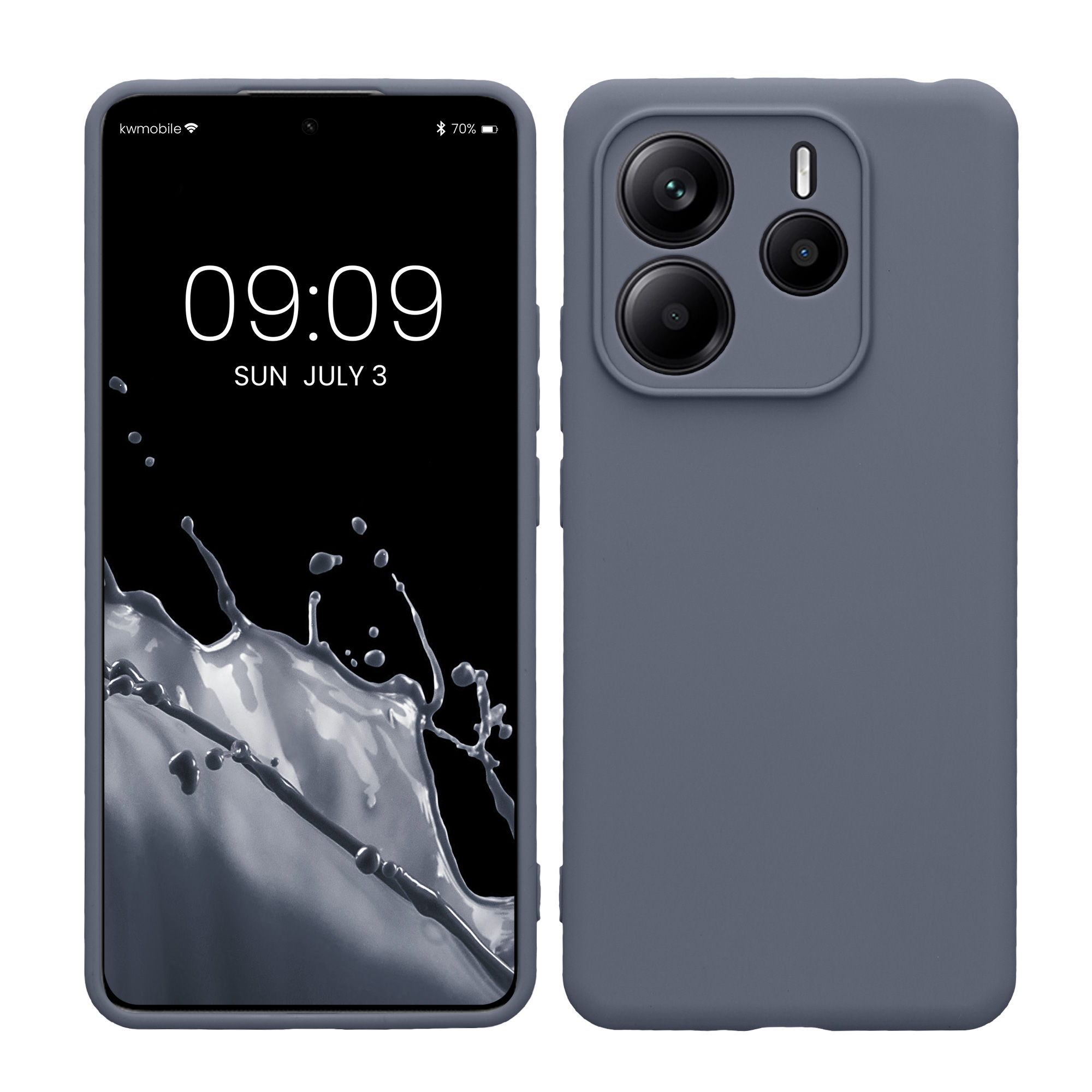 Kryt Xiaomi Redmi Note 14 5G (Not for 4G) silikonový TPU modrá kwmobile
