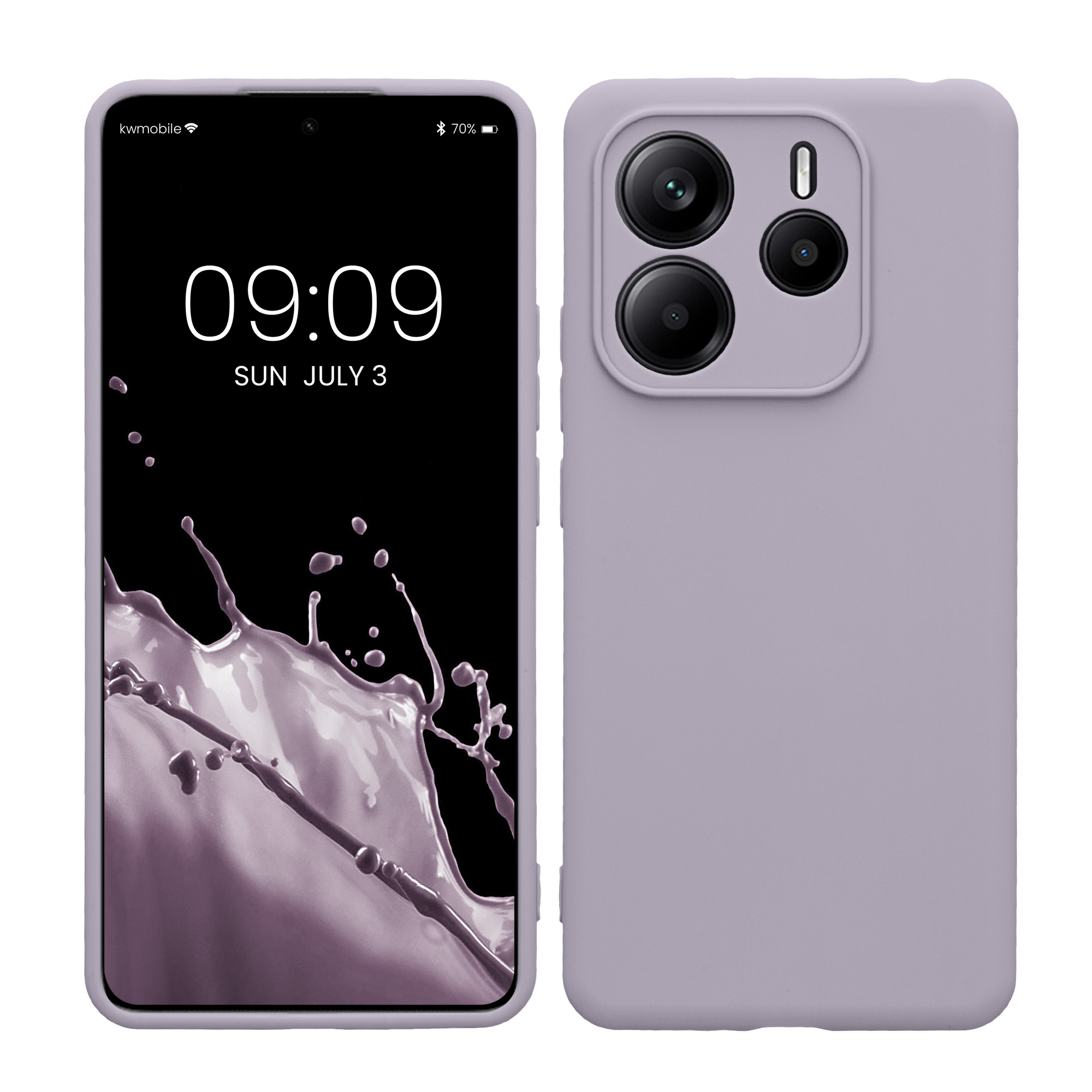 Kryt Xiaomi Redmi Note 14 5G (Not for 4G) silikonový TPU levandulová kwmobile