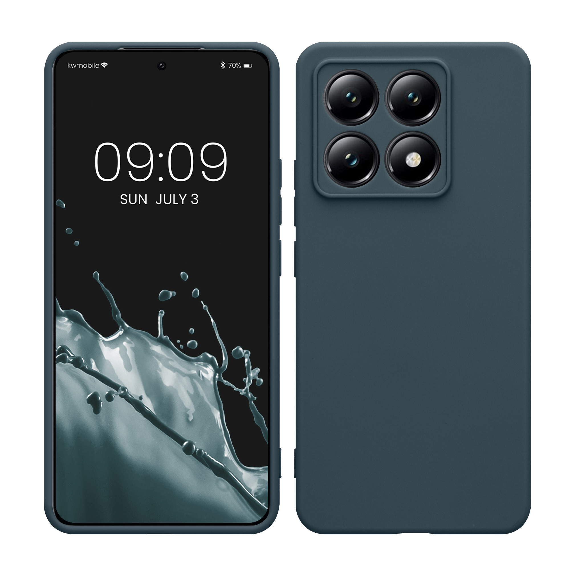 Kryt na mobil Xiaomi 14T kwmobile Soft Matte tmavě břidlicová