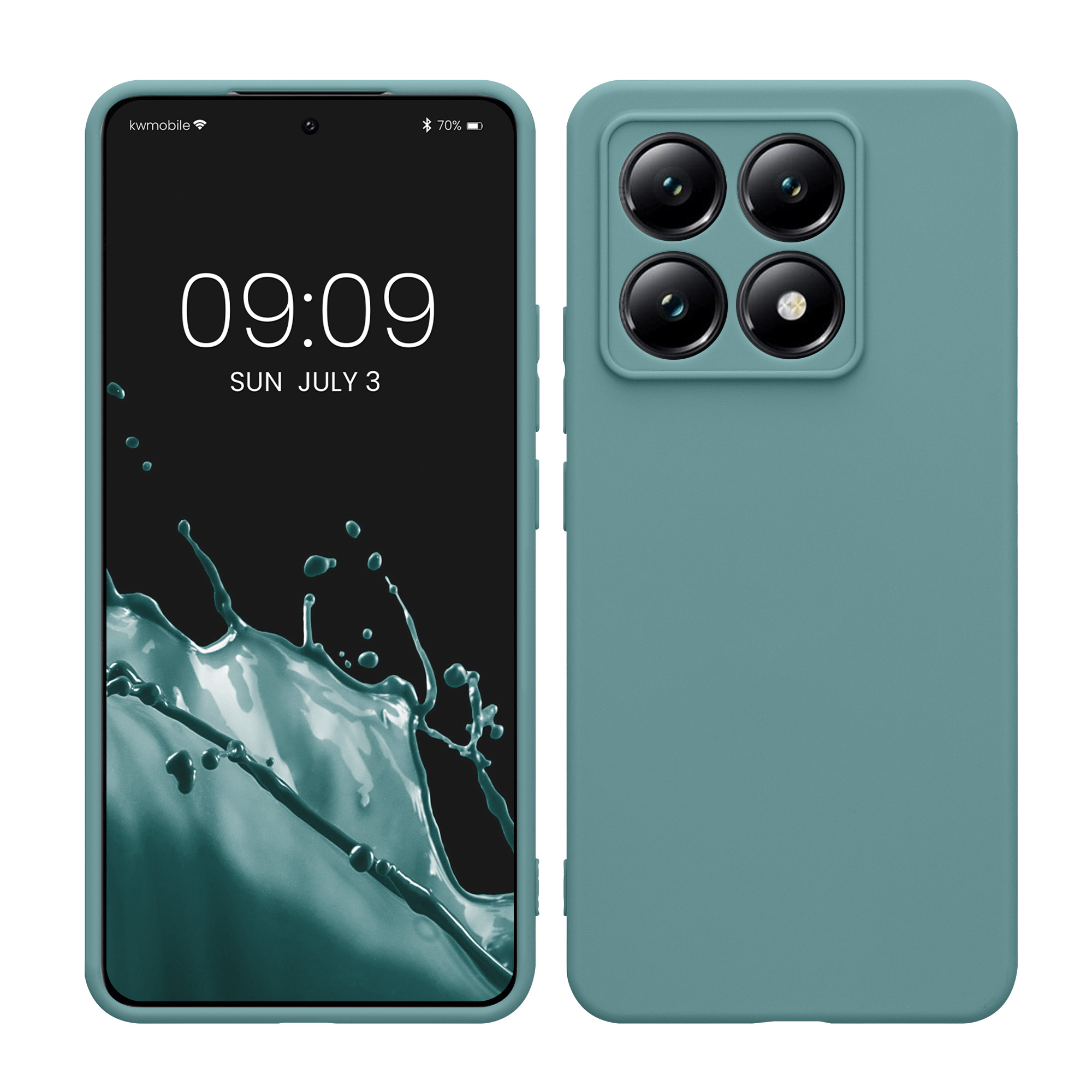 Kryt na mobil Xiaomi 14T kwmobile Soft Matte temně modrá