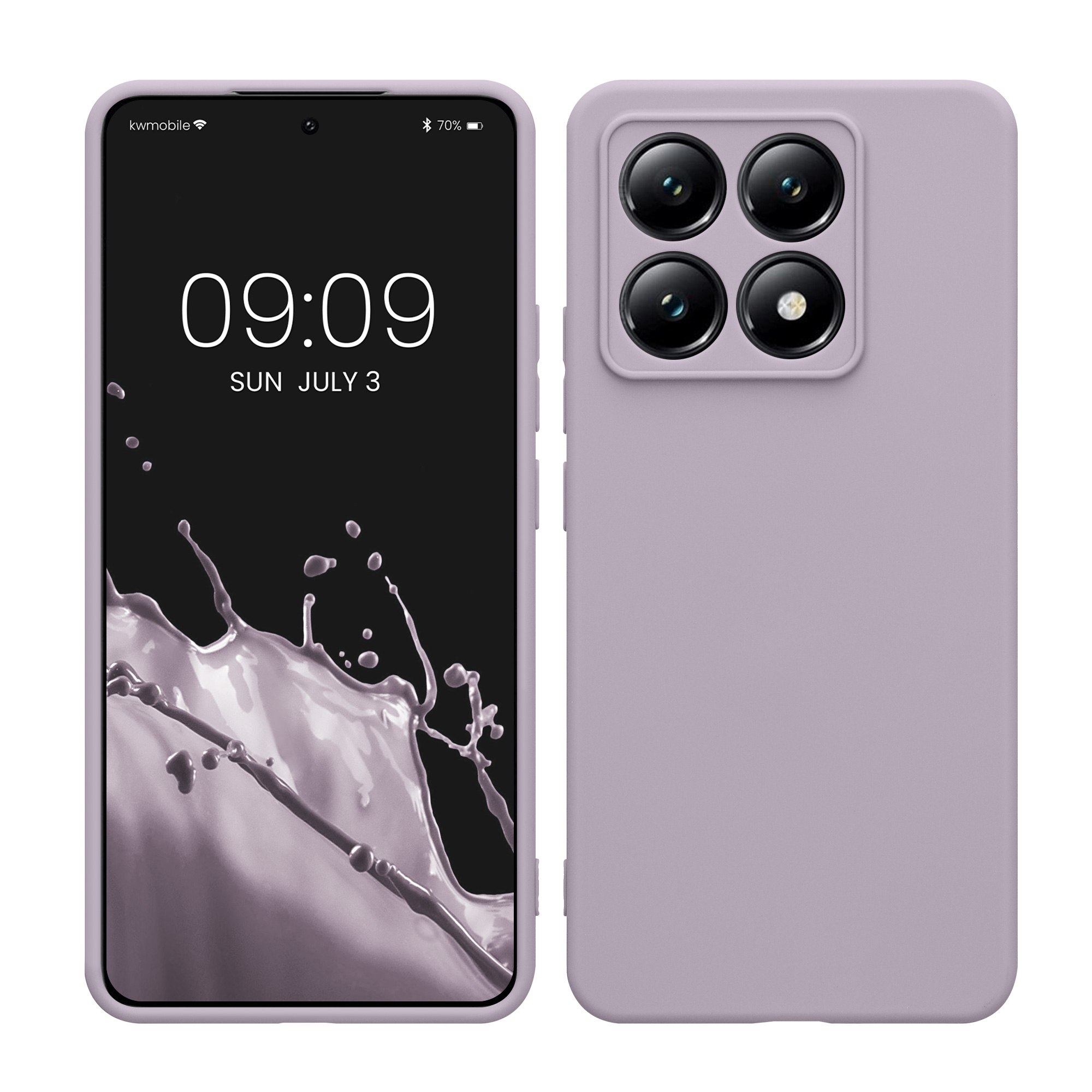 Kryt na mobil Xiaomi 14T kwmobile Soft Matte levandulová