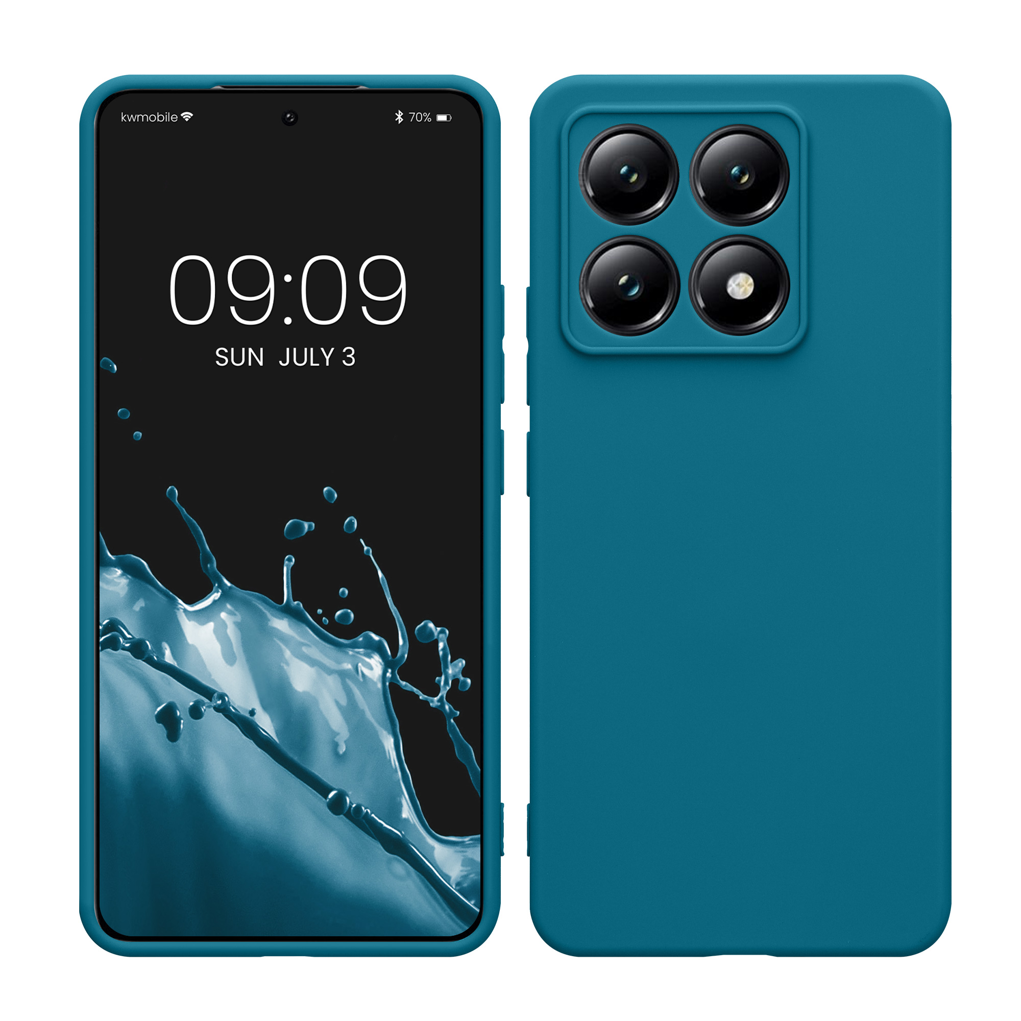 Kryt na mobil Xiaomi 14T kwmobile Soft Matte karibsky modrá
