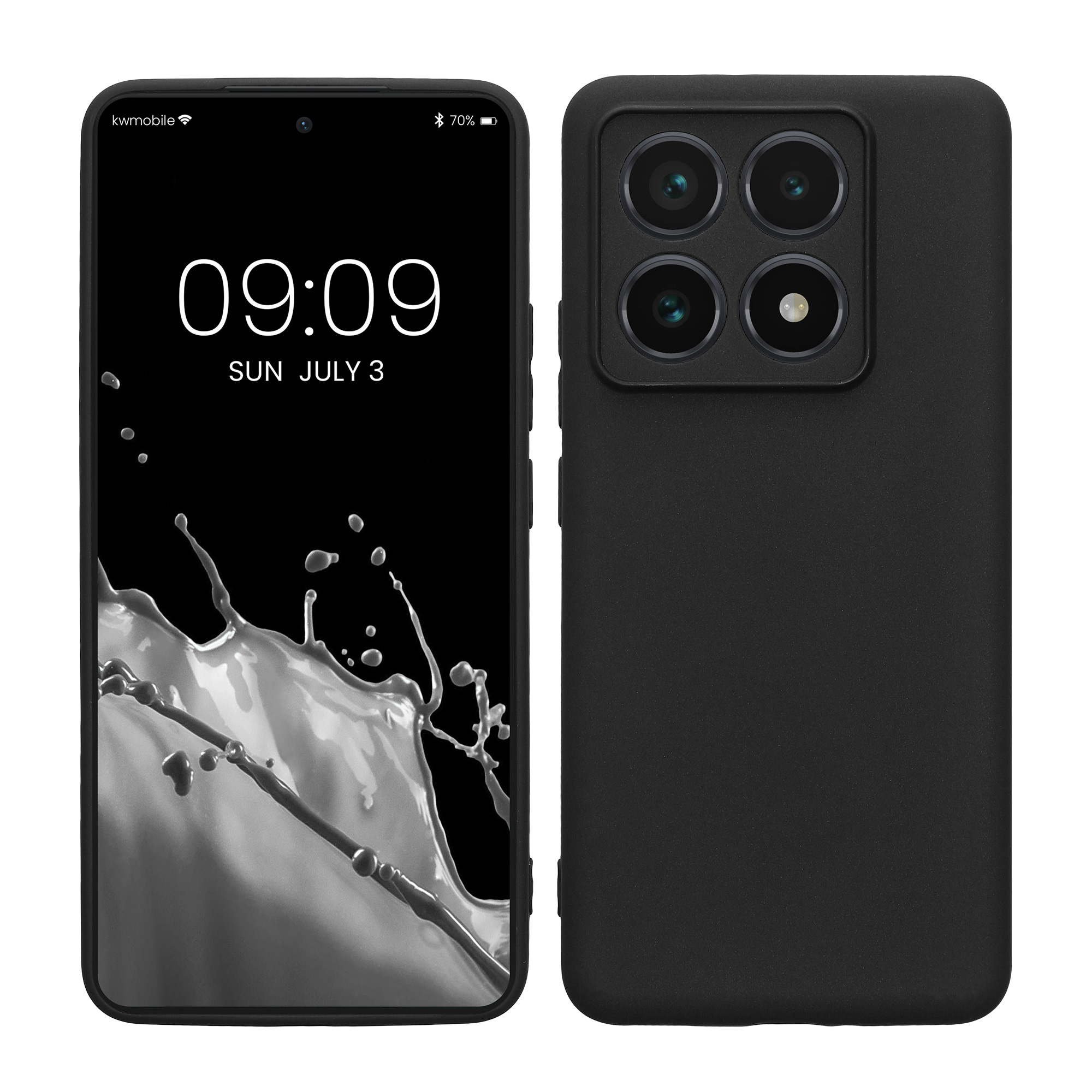 Kryt na mobil Xiaomi 14T Pro kwmobile Soft Matte matná černá