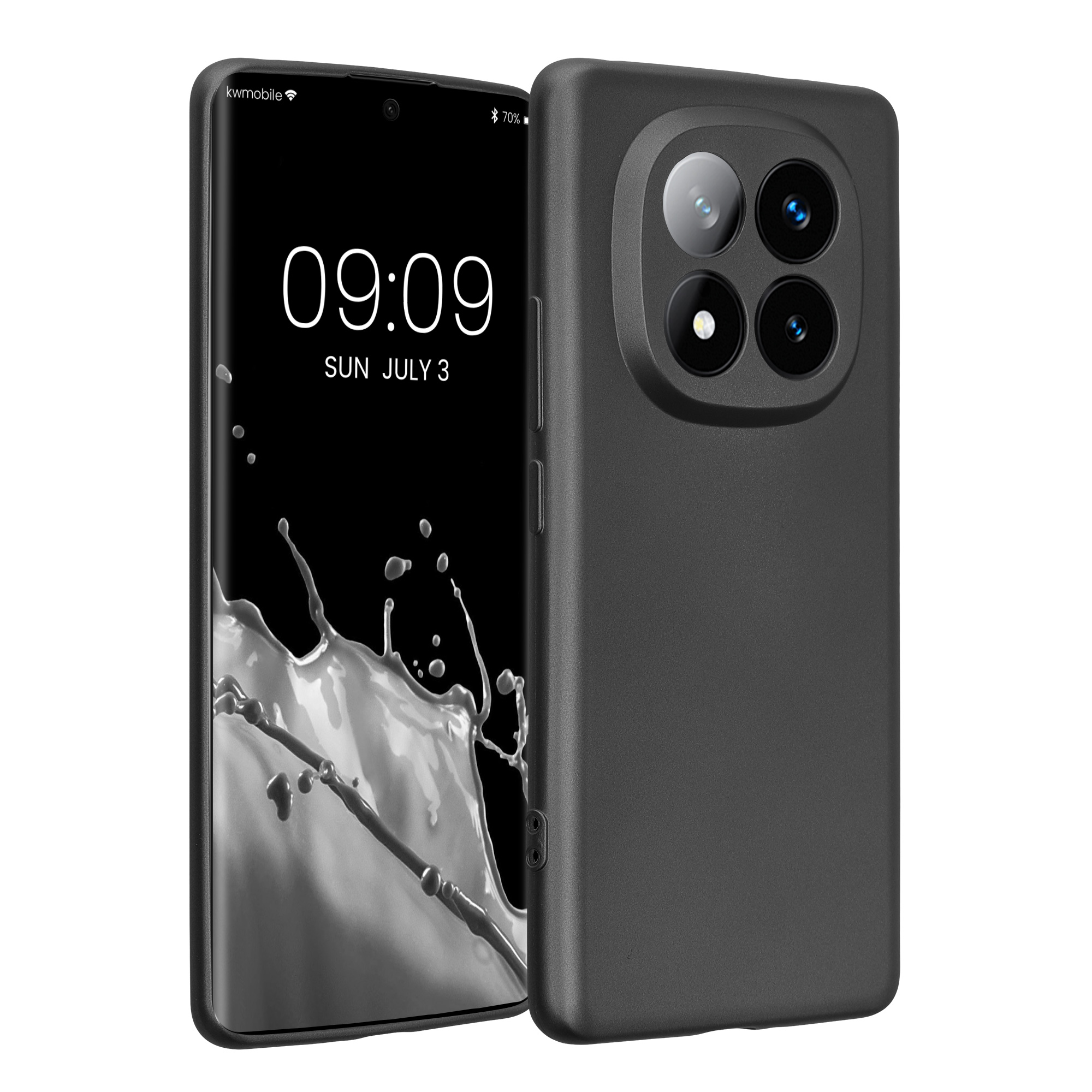 Kryt Xiaomi Redmi Note 14 Pro+ 5G metalický TPU šedá kwmobile