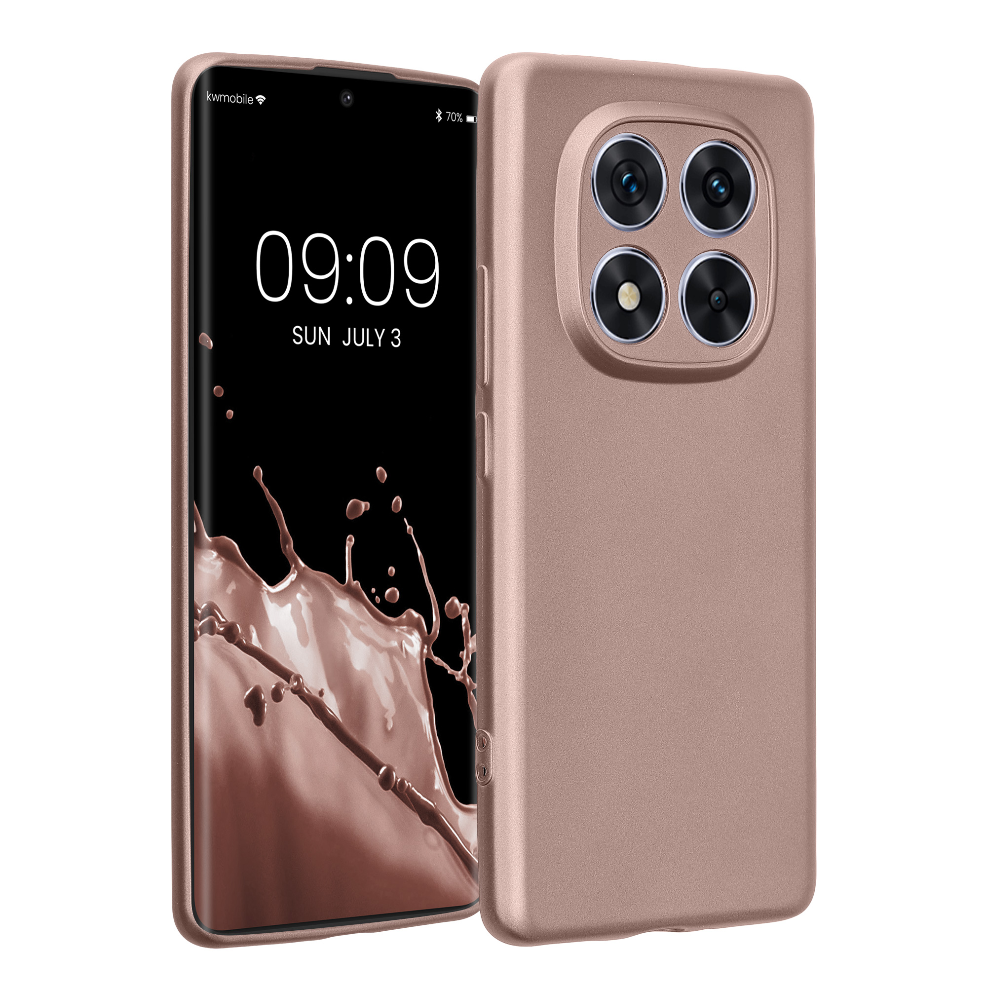 Kryt Xiaomi Redmi Note 14 Pro 5G metalický TPU červená kwmobile