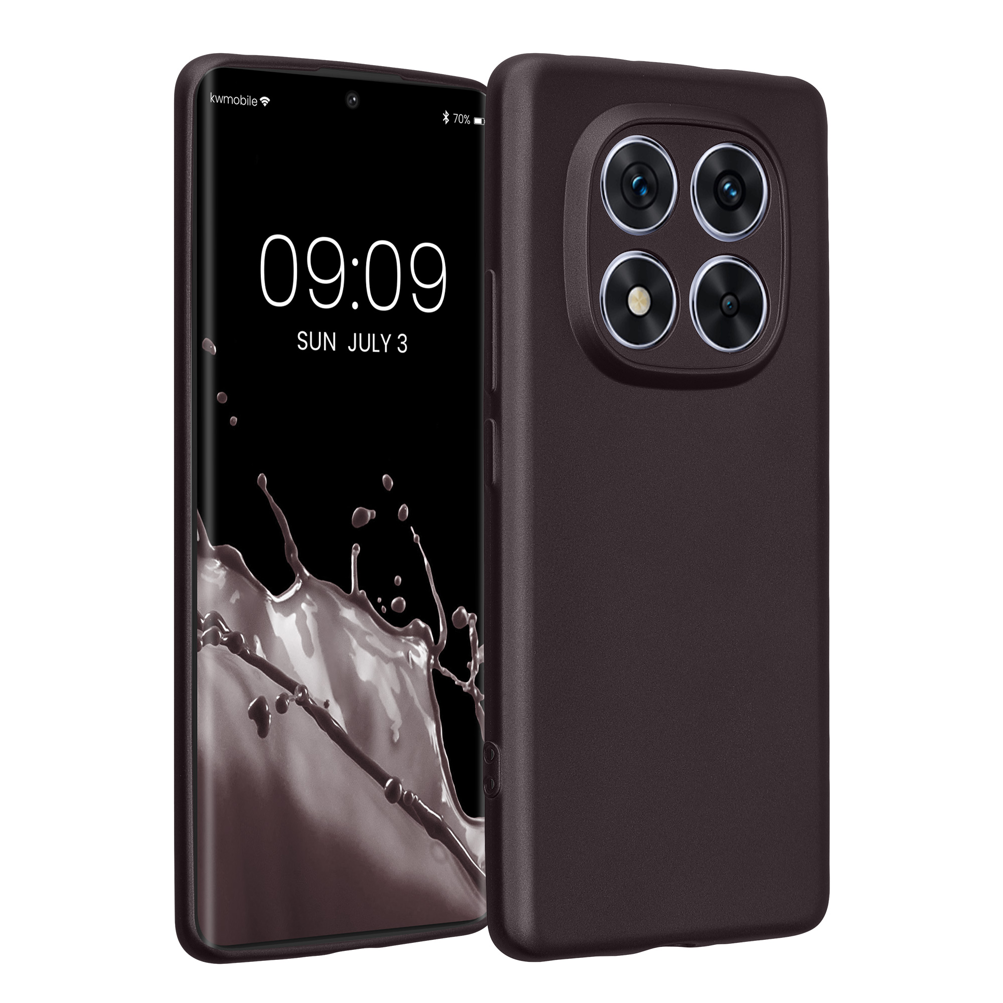 Kryt Xiaomi Redmi Note 14 Pro 5G metalický TPU metalická borůvková kwmobile
