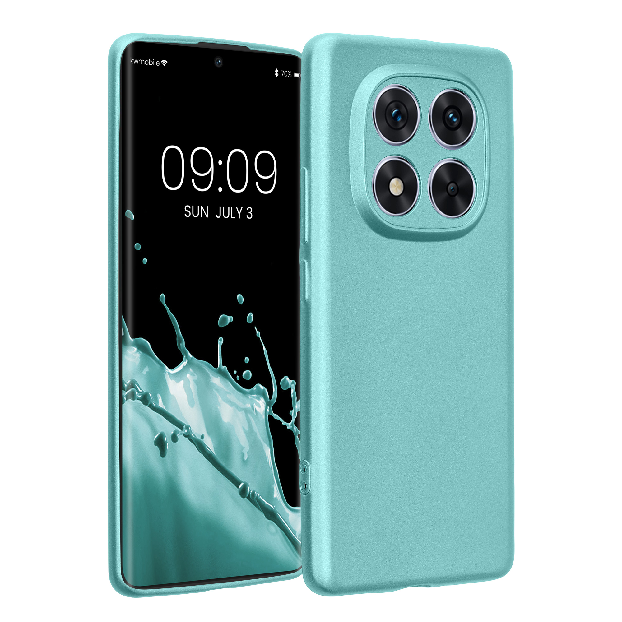 Kryt Xiaomi Redmi Note 14 Pro 5G metalický TPU zelená kwmobile