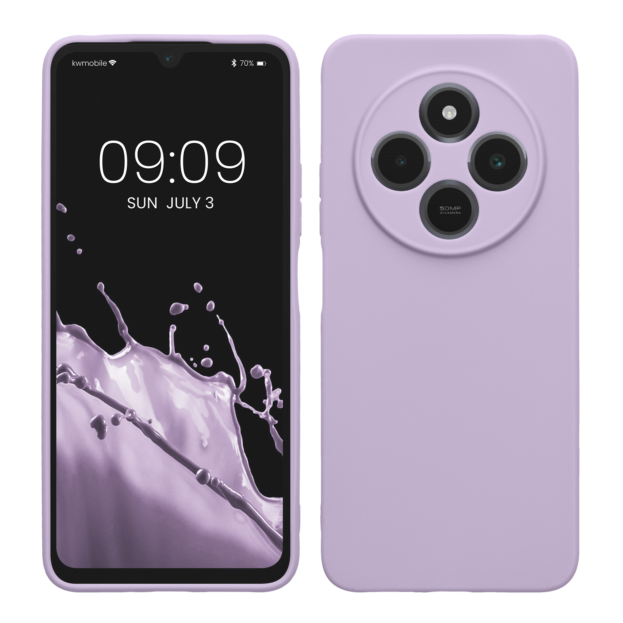 Kryt Xiaomi Redmi 14C silikonový TPU levandulová kwmobile