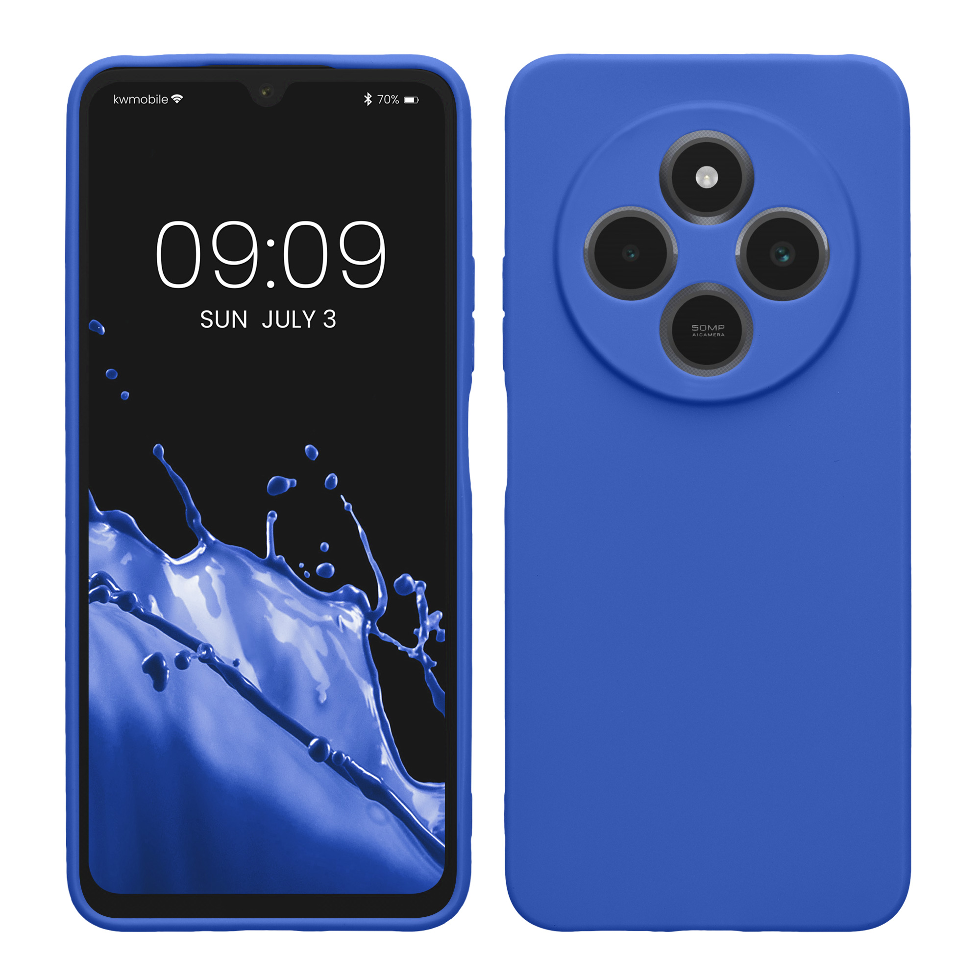Kryt Xiaomi Redmi 14C silikonový TPU modrá kwmobile
