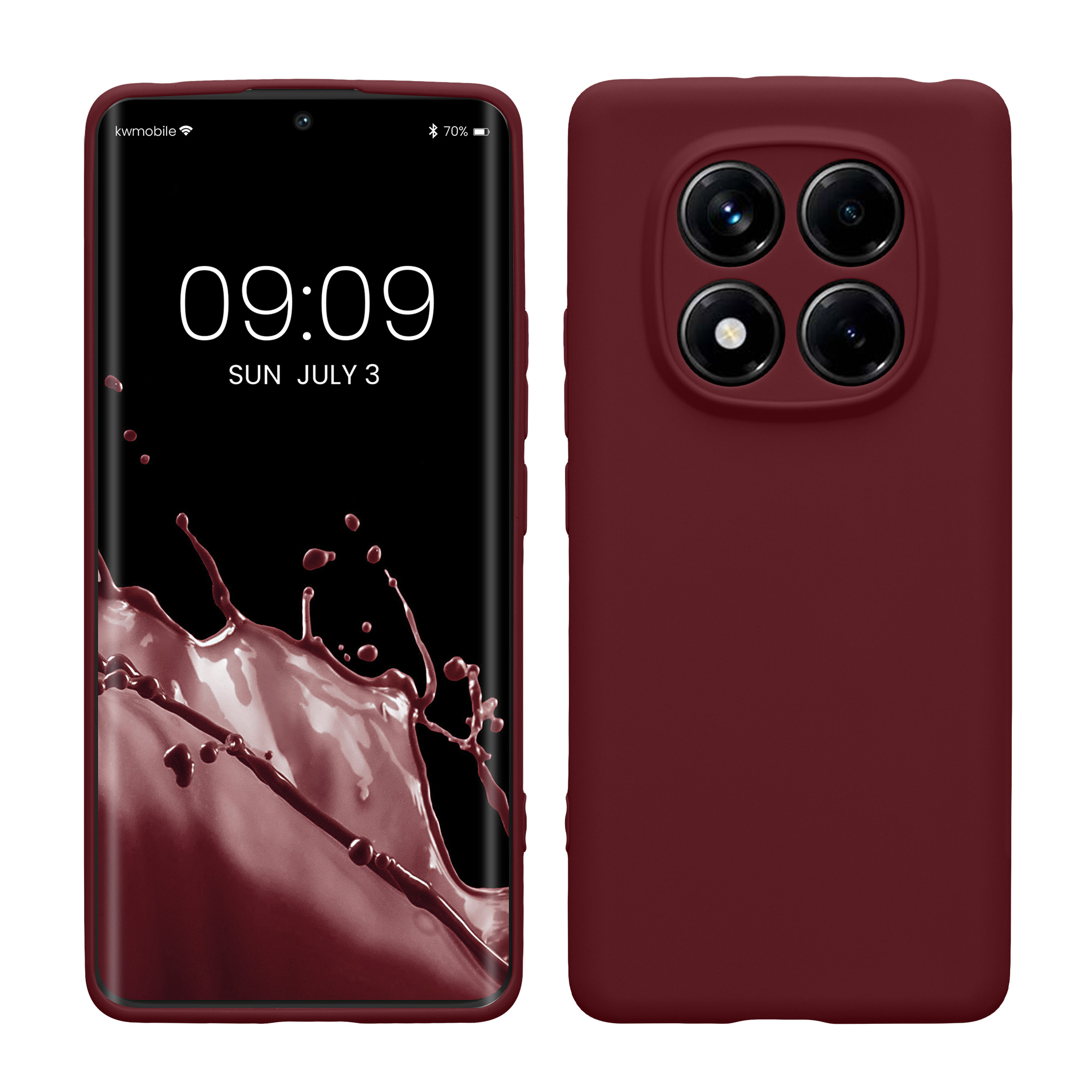 Kryt Xiaomi Redmi Note 14 Pro 4G silikonový TPU červená kwmobile