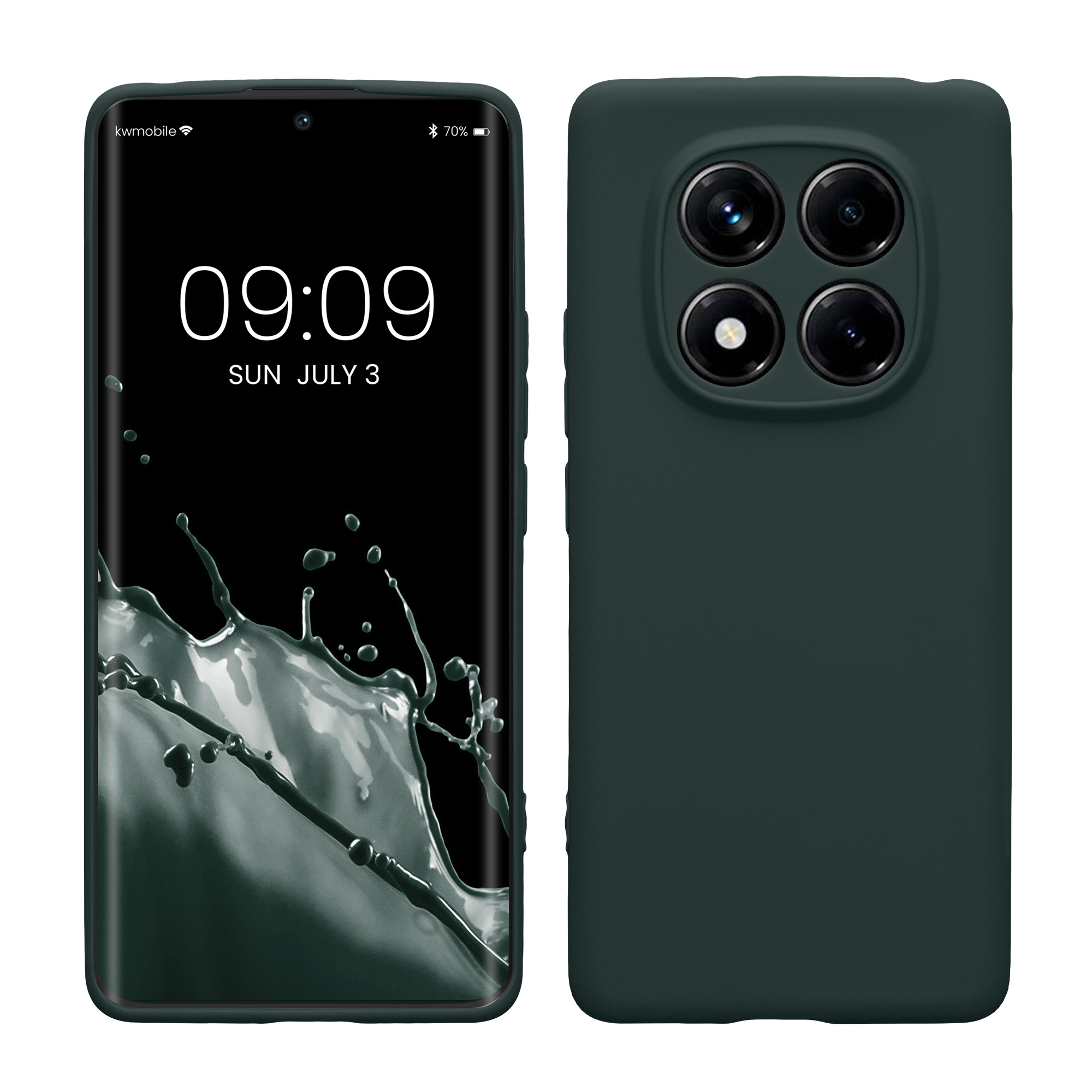 Kryt Xiaomi Redmi Note 14 Pro 4G silikonový TPU zelená kwmobile
