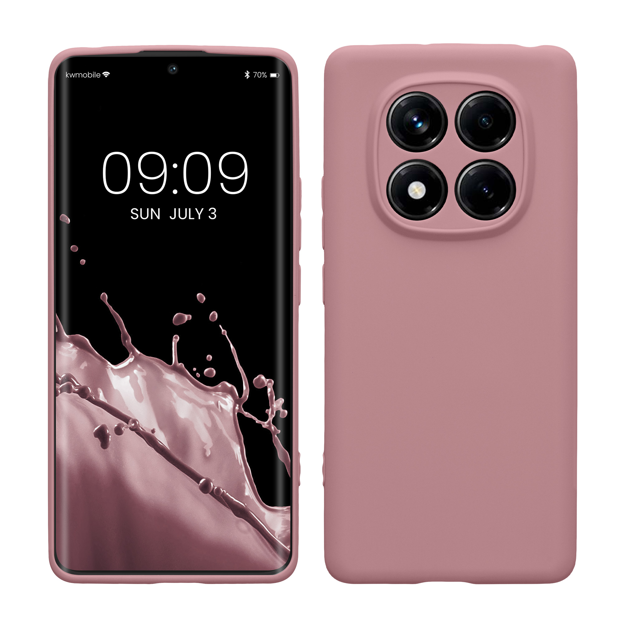 Kryt Xiaomi Redmi Note 14 Pro 4G silikonový TPU růžová kwmobile