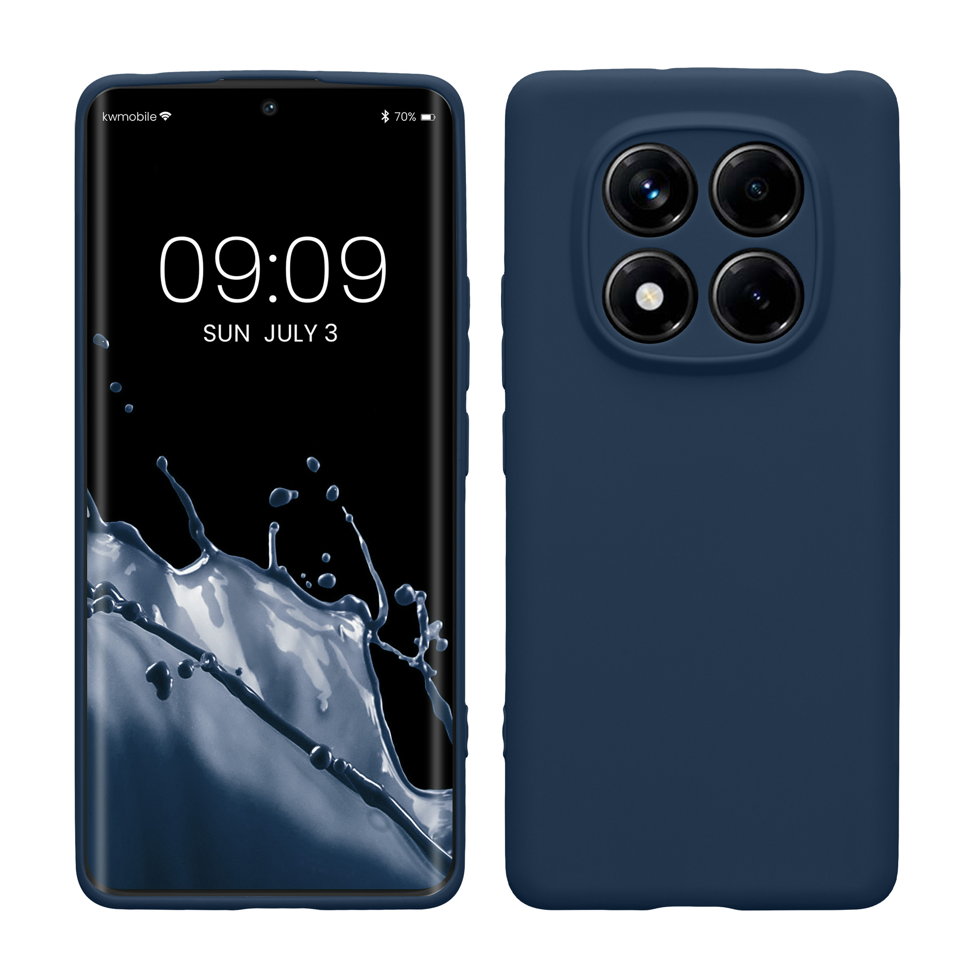 Kryt Xiaomi Redmi Note 14 Pro 4G silikonový TPU modrá kwmobile