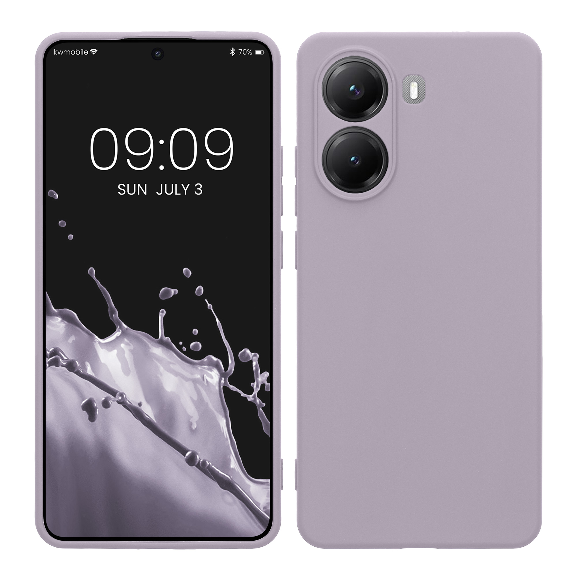Pouzdro pro Xiaomi Poco X7 Pro 5G kwmobile tenké TPU - levandulová