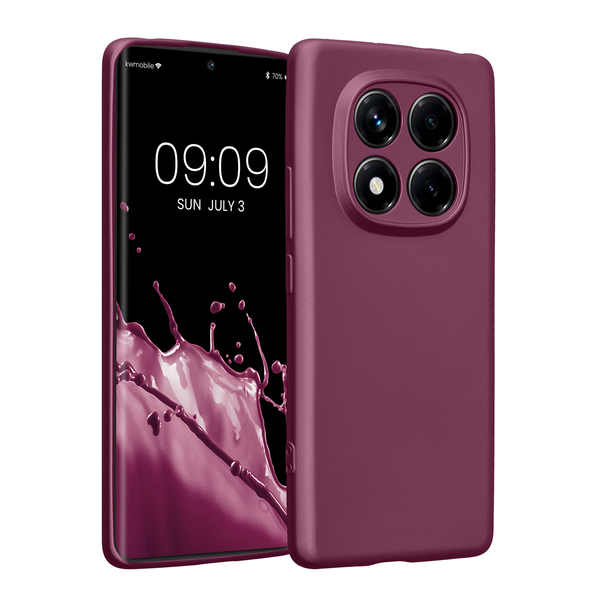 Kryt Xiaomi Redmi Note 14 Pro 4G metalický TPU levandulová kwmobile