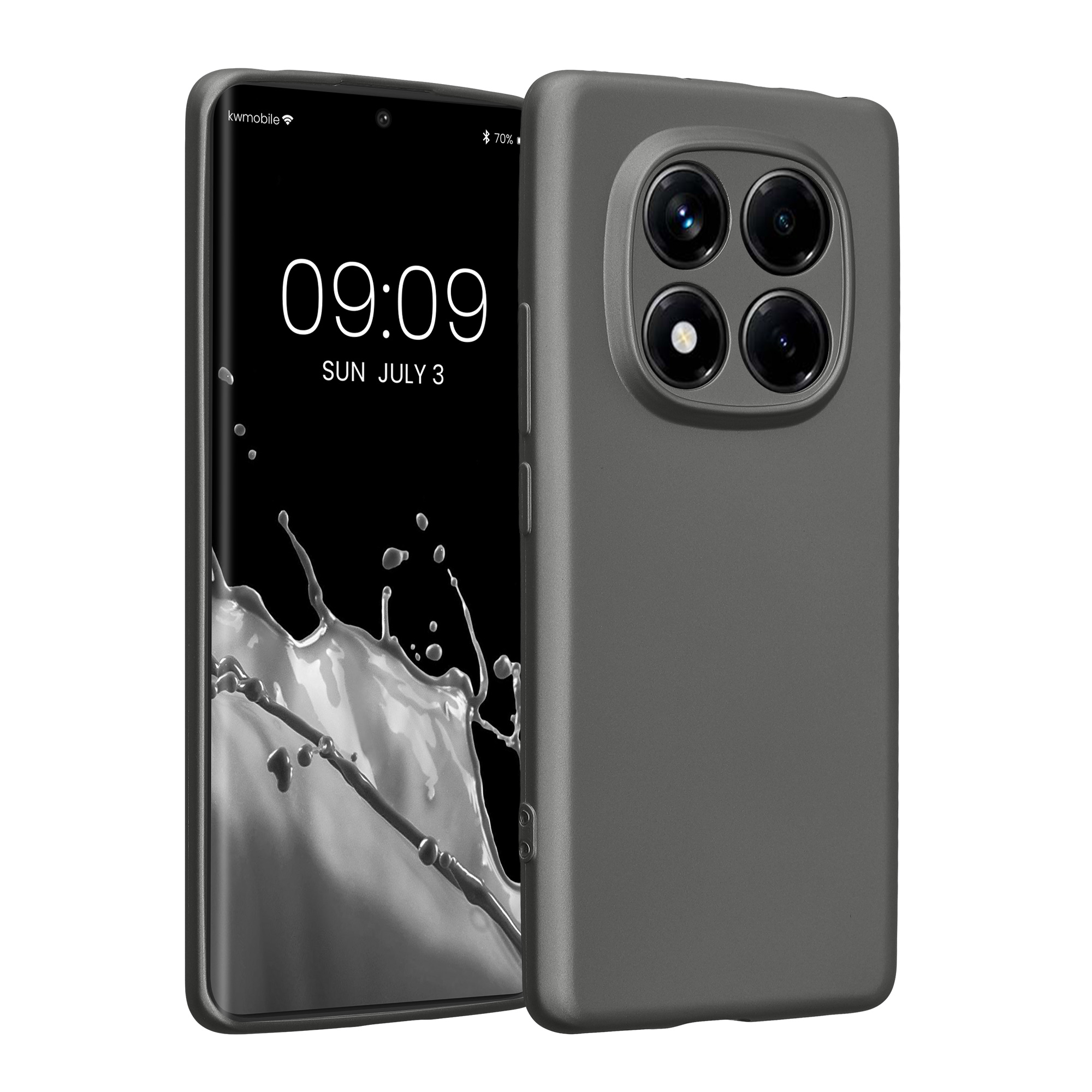Kryt Xiaomi Redmi Note 14 Pro 4G metalický TPU šedá kwmobile