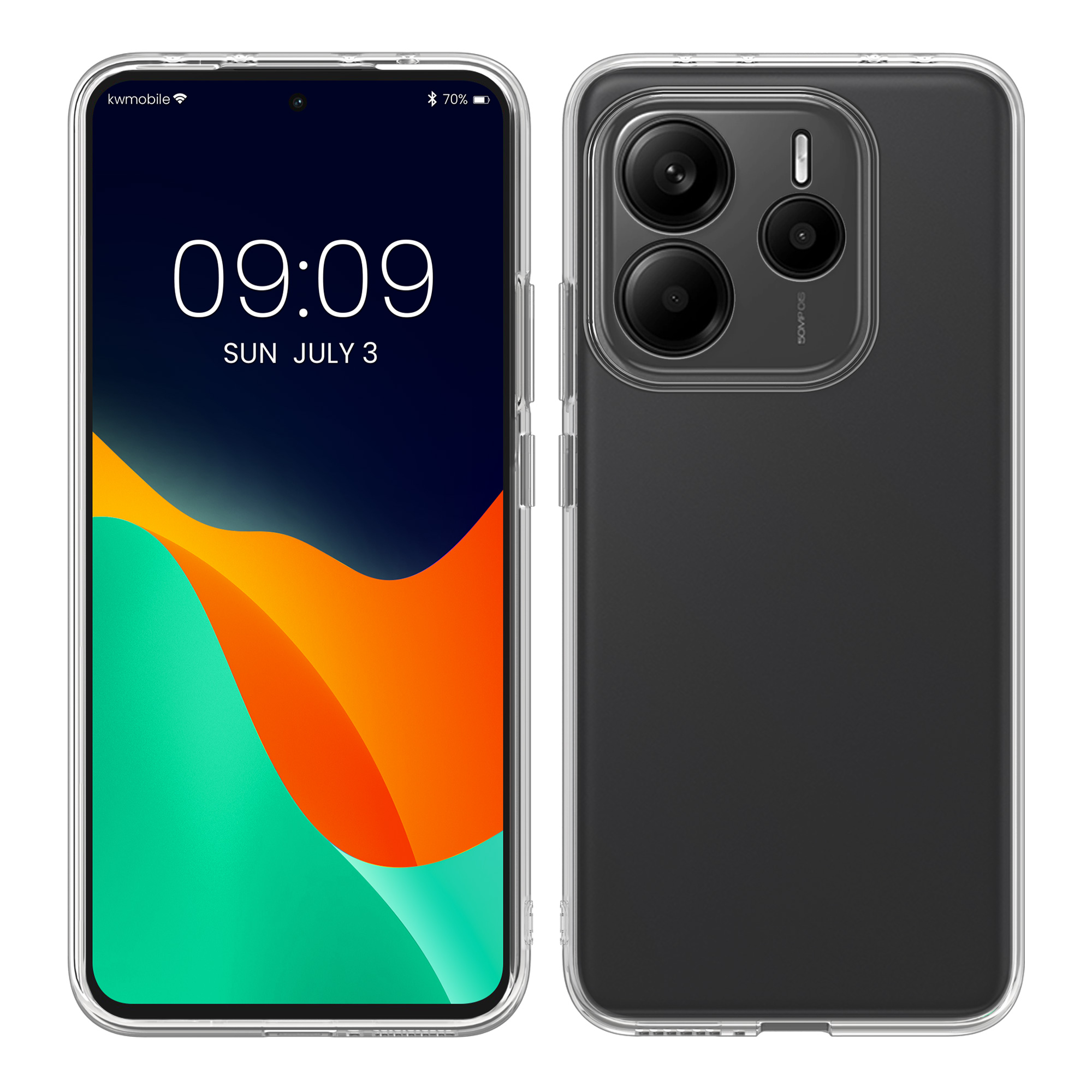 Průhledný kryt Xiaomi Redmi Note 14 5G (Not for 4G) slim flexibilní TPU kwmobile