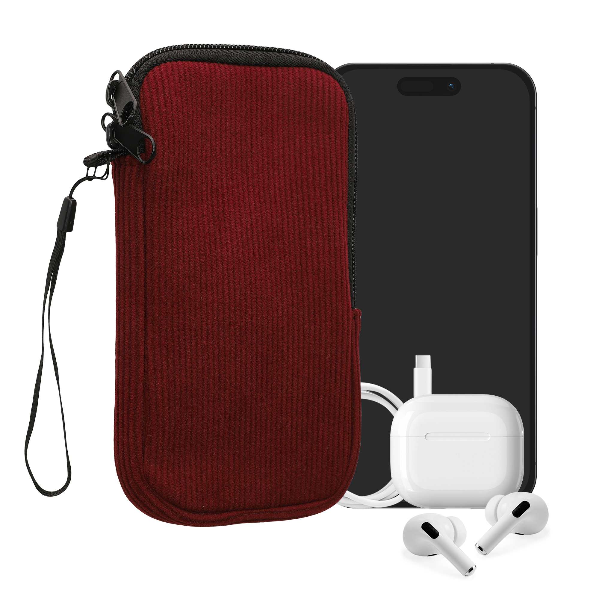 Univerzální pouzdro kwmobile na mobil XL (17,2 x 8,4 cm) - červenohnědá