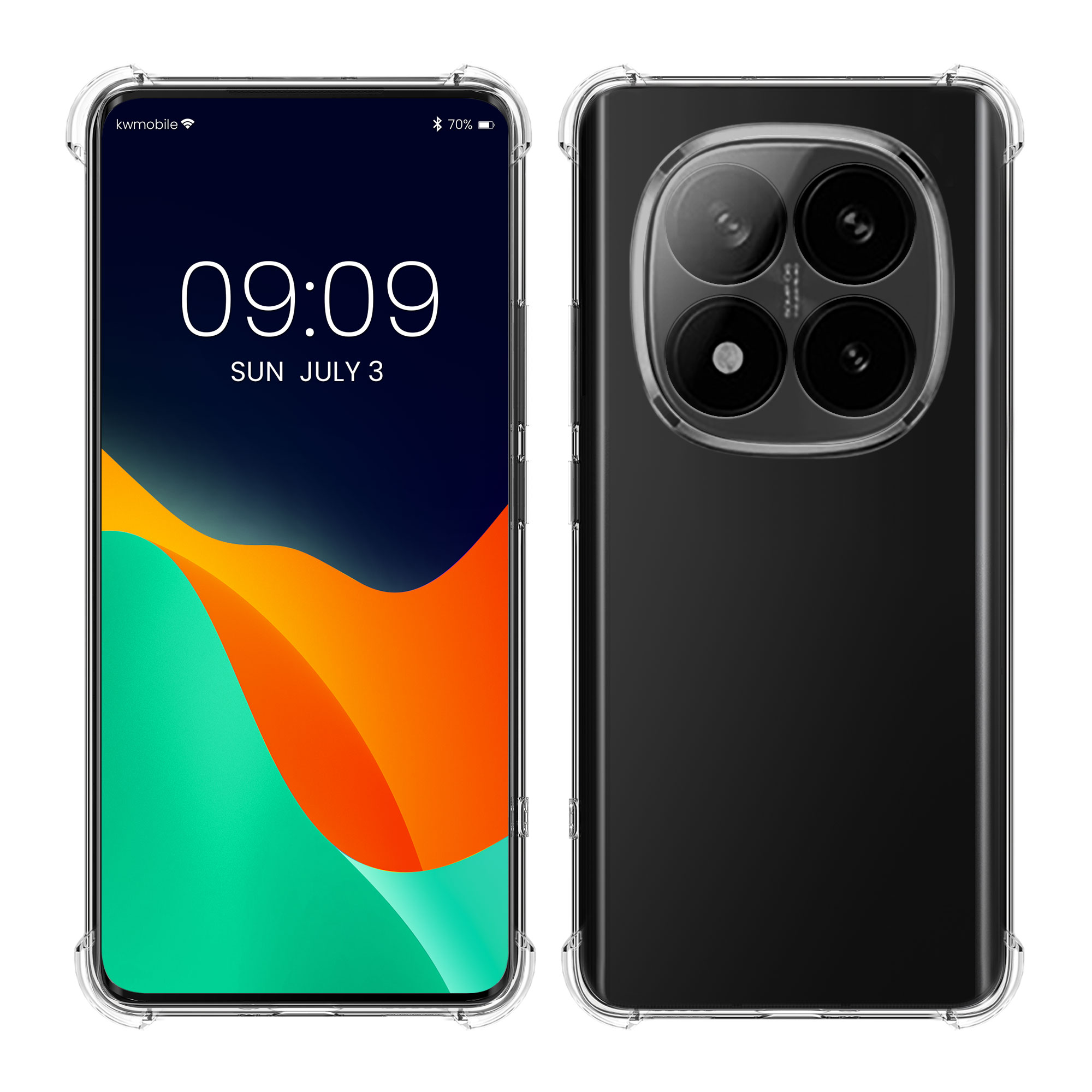 Průhledný kryt Xiaomi Redmi Note 14 Pro 4G Crystal TPU zesílené rohy kwmobile