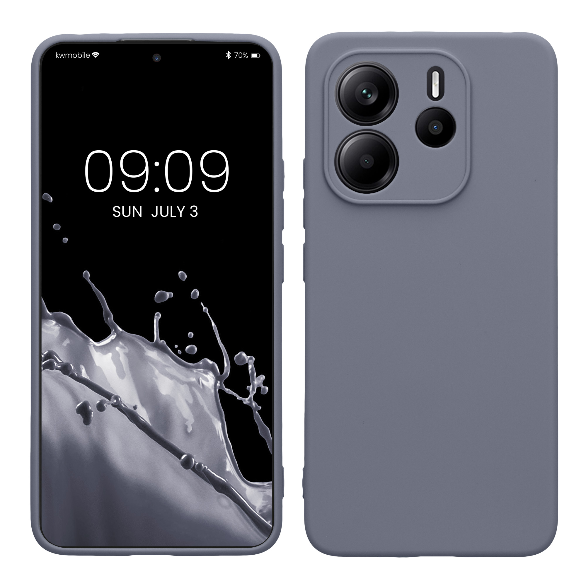 Kryt Xiaomi Redmi Note 14 4G (Not for 5G) silikonový TPU modrá kwmobile