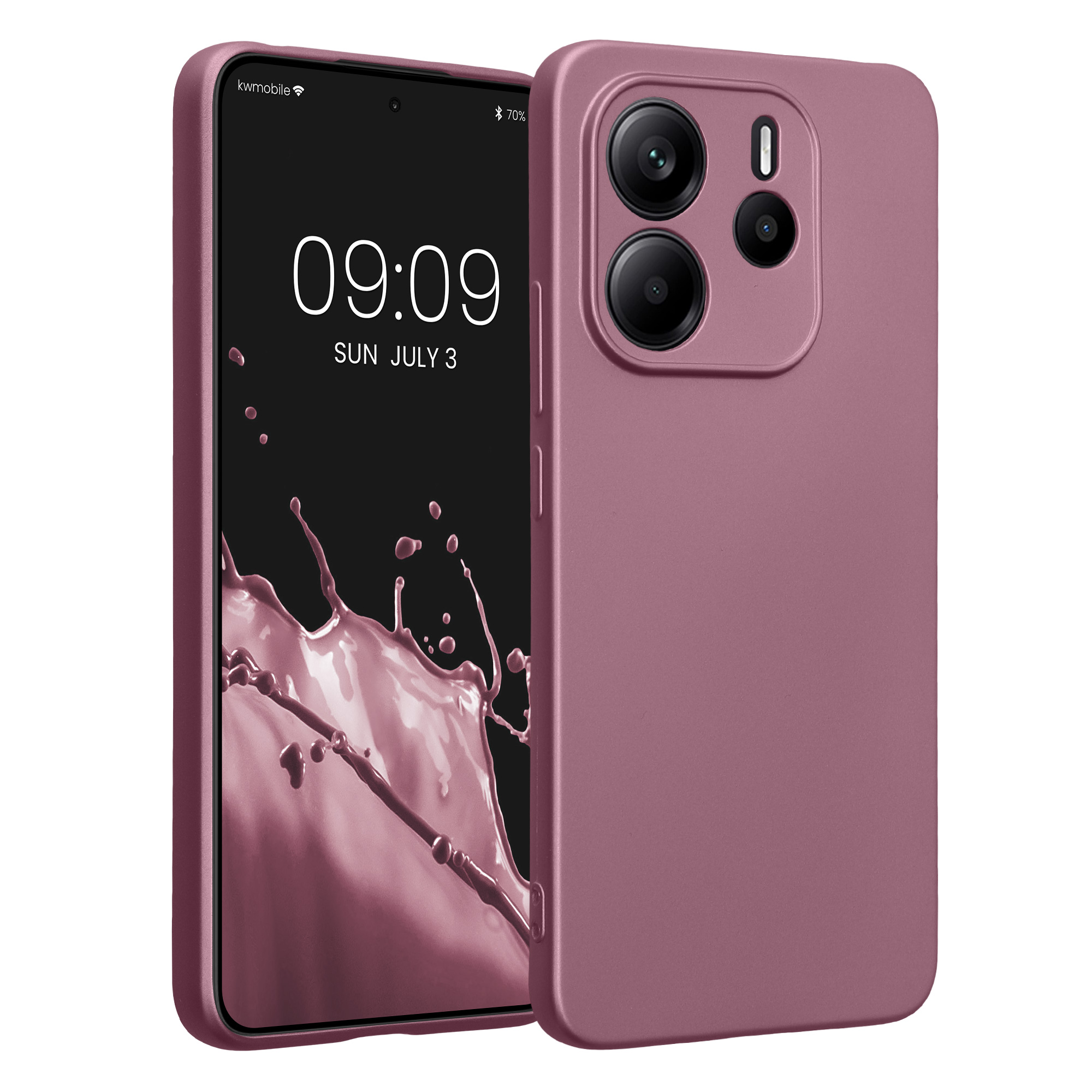 Kryt Xiaomi Redmi Note 14 4G (Not for 5G) metalický TPU levandulová kwmobile