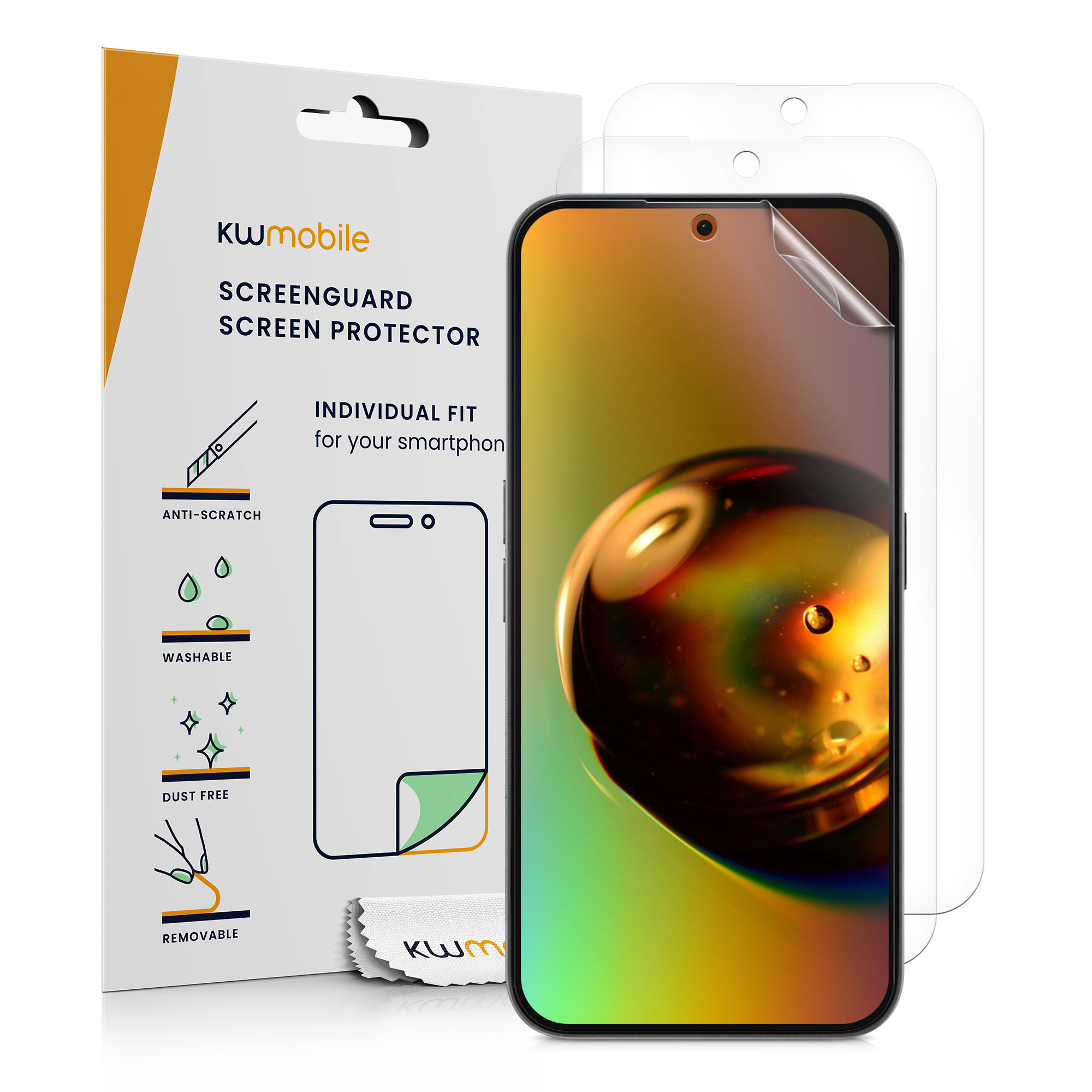 Ochranná fólie Nothing Phone 3a / Phone 3a Pro kwmobile - transparentní