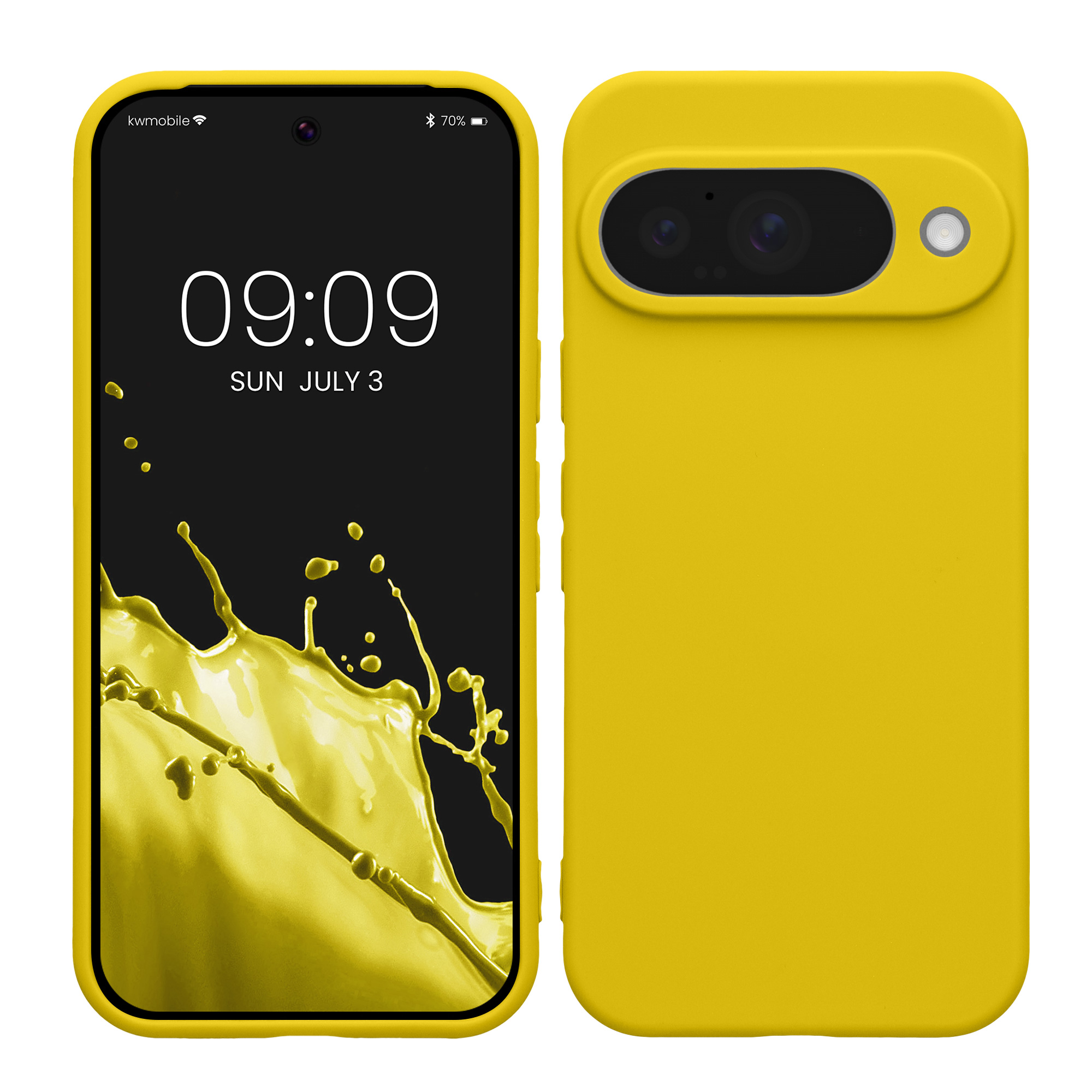 Kryt na mobil Google Pixel 10 kwmobile - zářivě žlutá