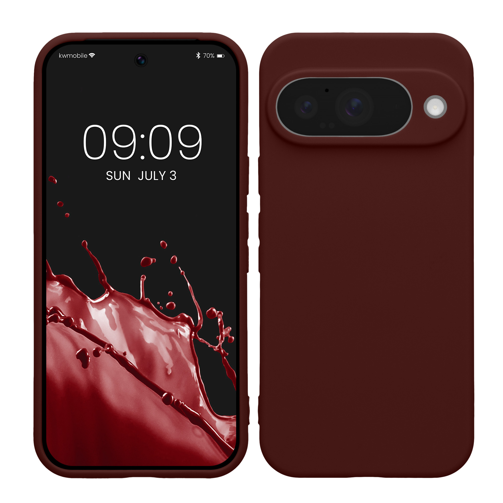 Pouzdro pro Google Pixel 10 kwmobile tenké TPU - hnědočervená