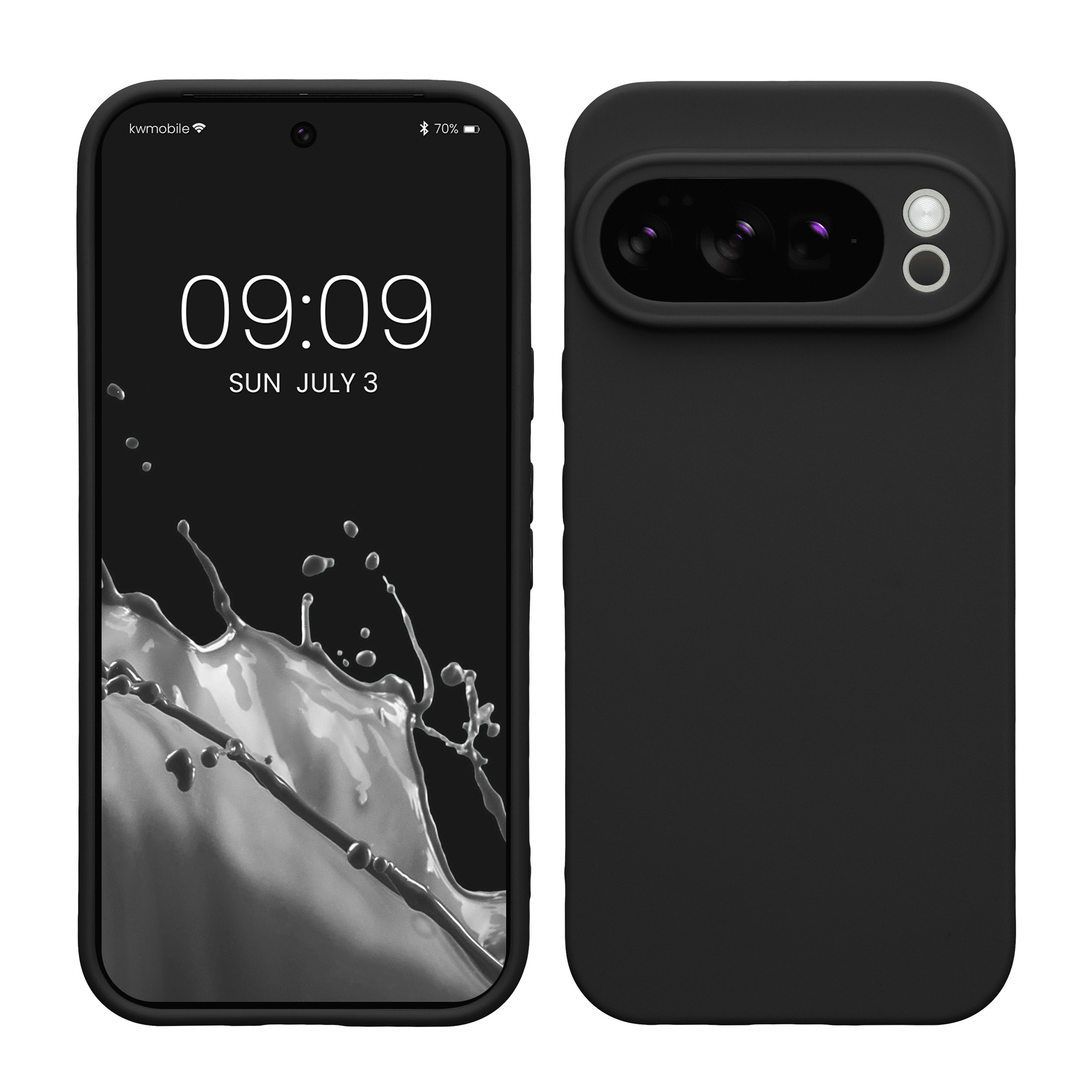 Silikonový kryt kwmobile pro Google Pixel 10 Pro - matná černá