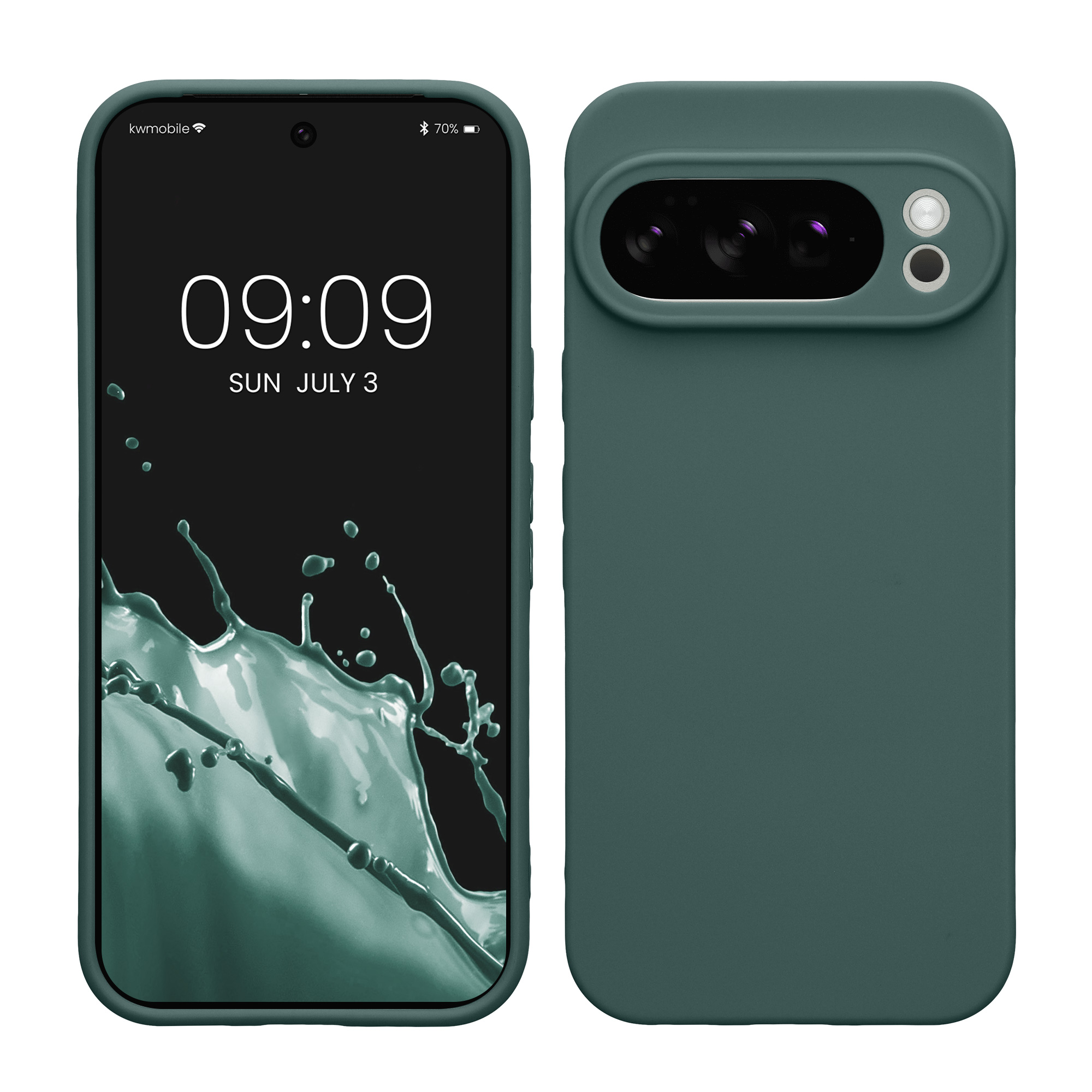 Silikonový kryt kwmobile pro Google Pixel 10 Pro - modrozelená