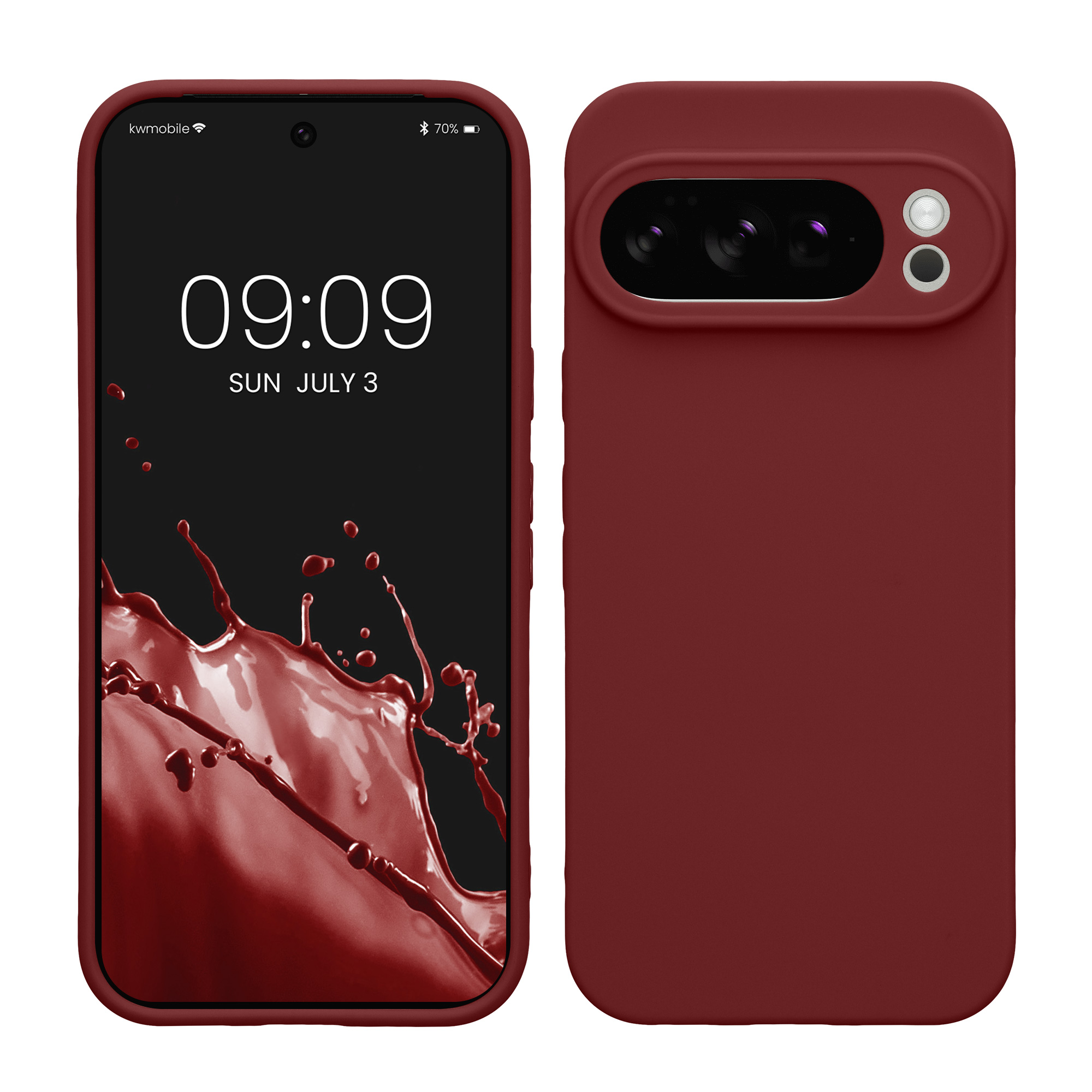 Silikonový kryt kwmobile pro Google Pixel 10 Pro - bordó fialová