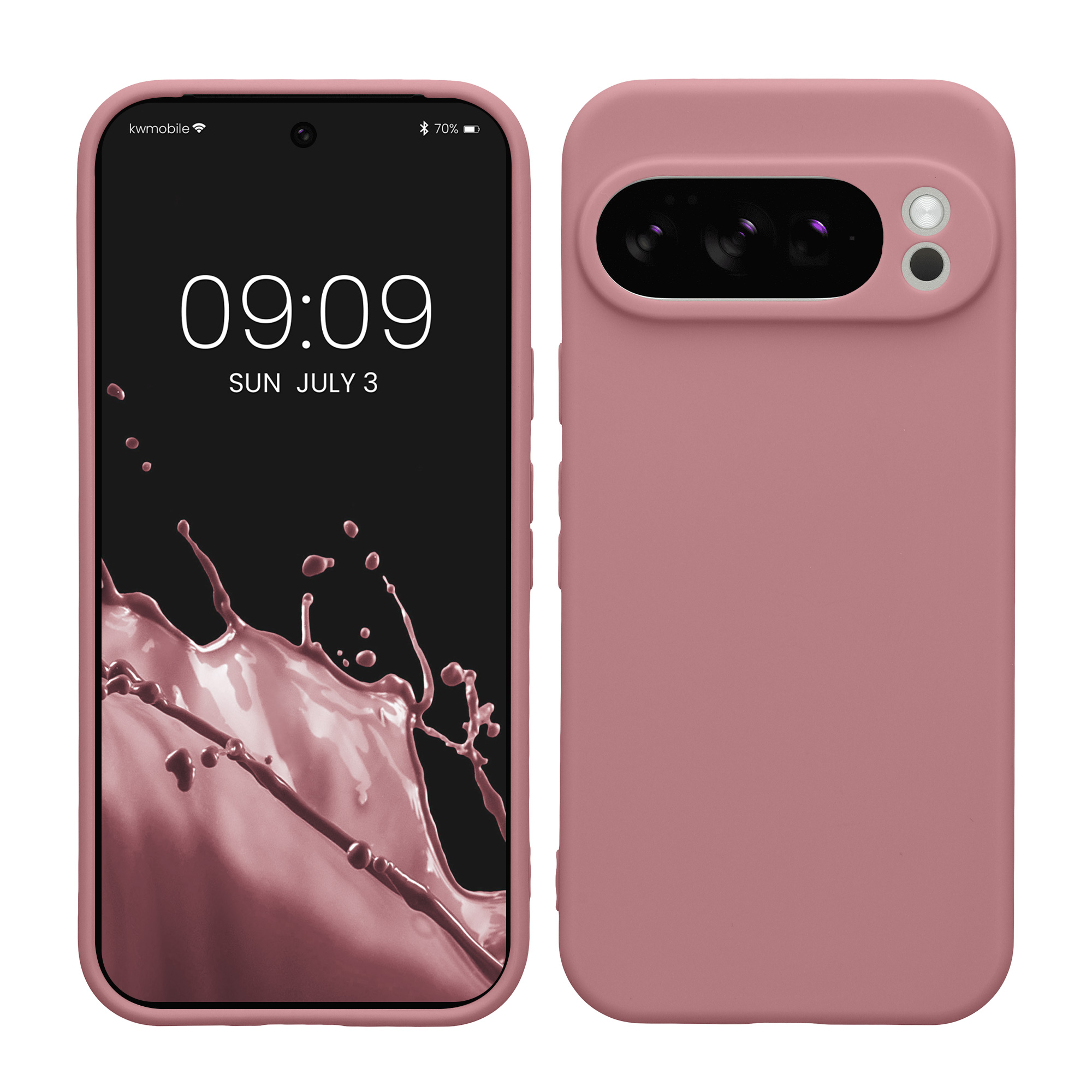 Silikonový kryt kwmobile pro Google Pixel 10 Pro - matná starorůžová