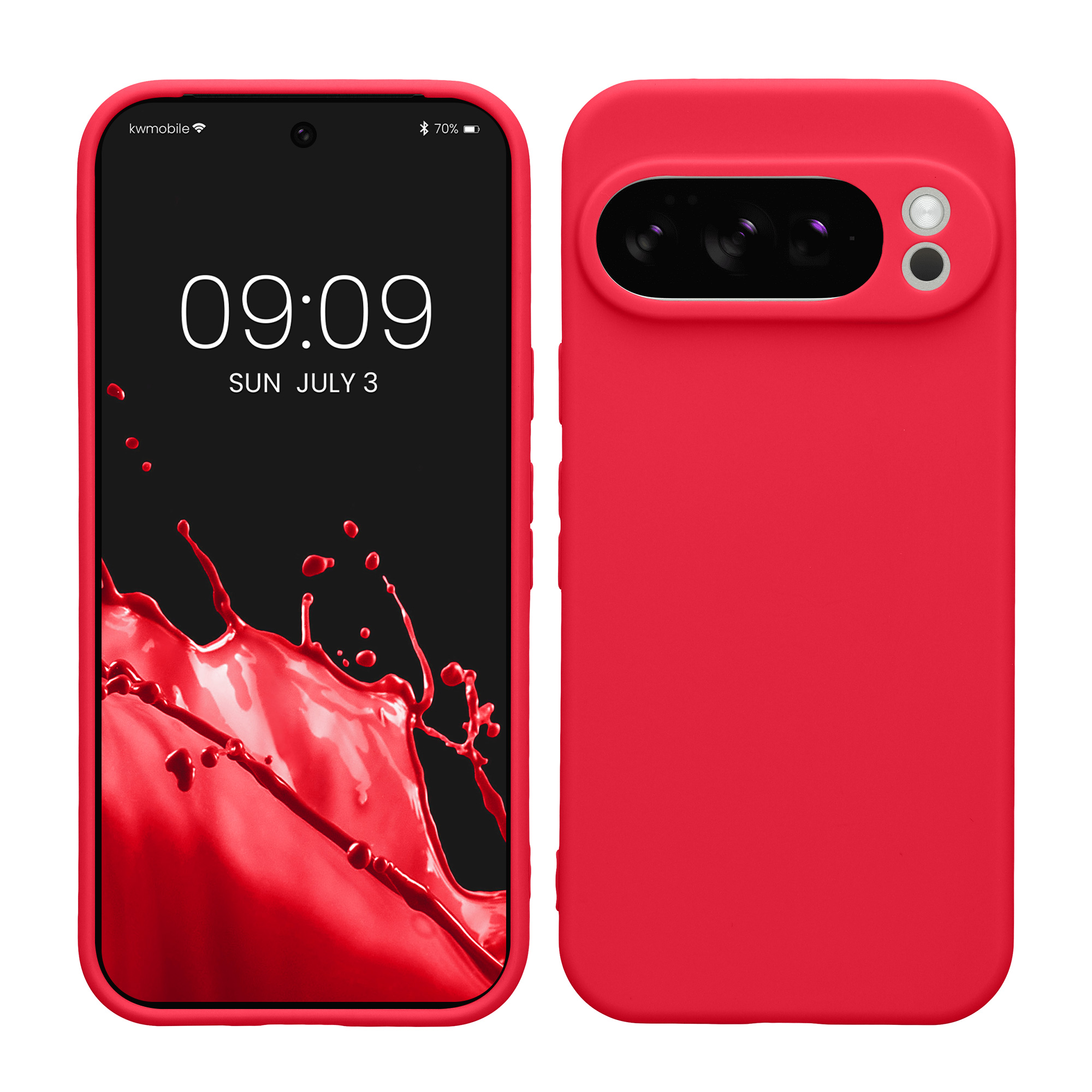 Silikonový kryt kwmobile pro Google Pixel 10 Pro - neonově růžová