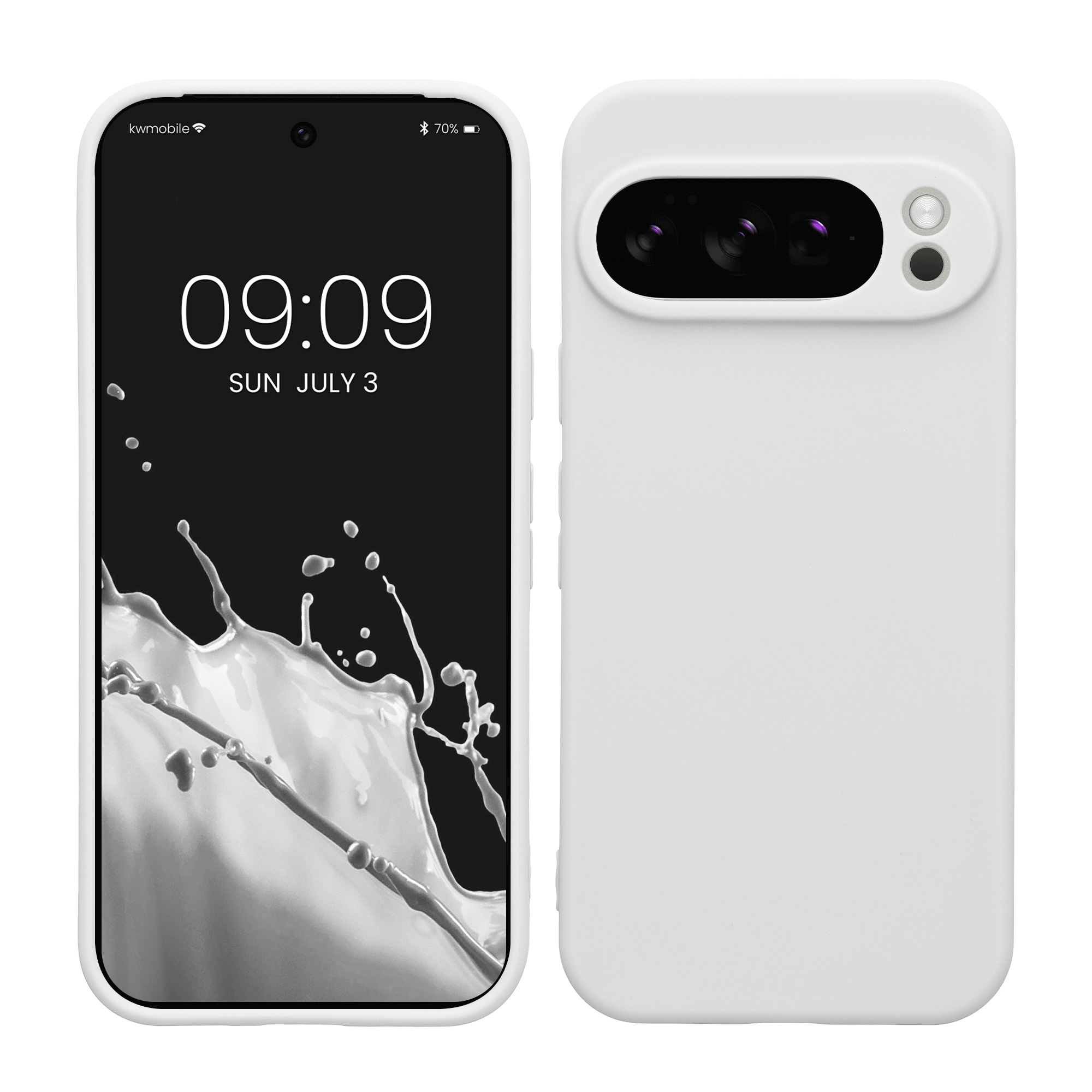 Silikonový kryt kwmobile pro Google Pixel 10 Pro - matná bílá