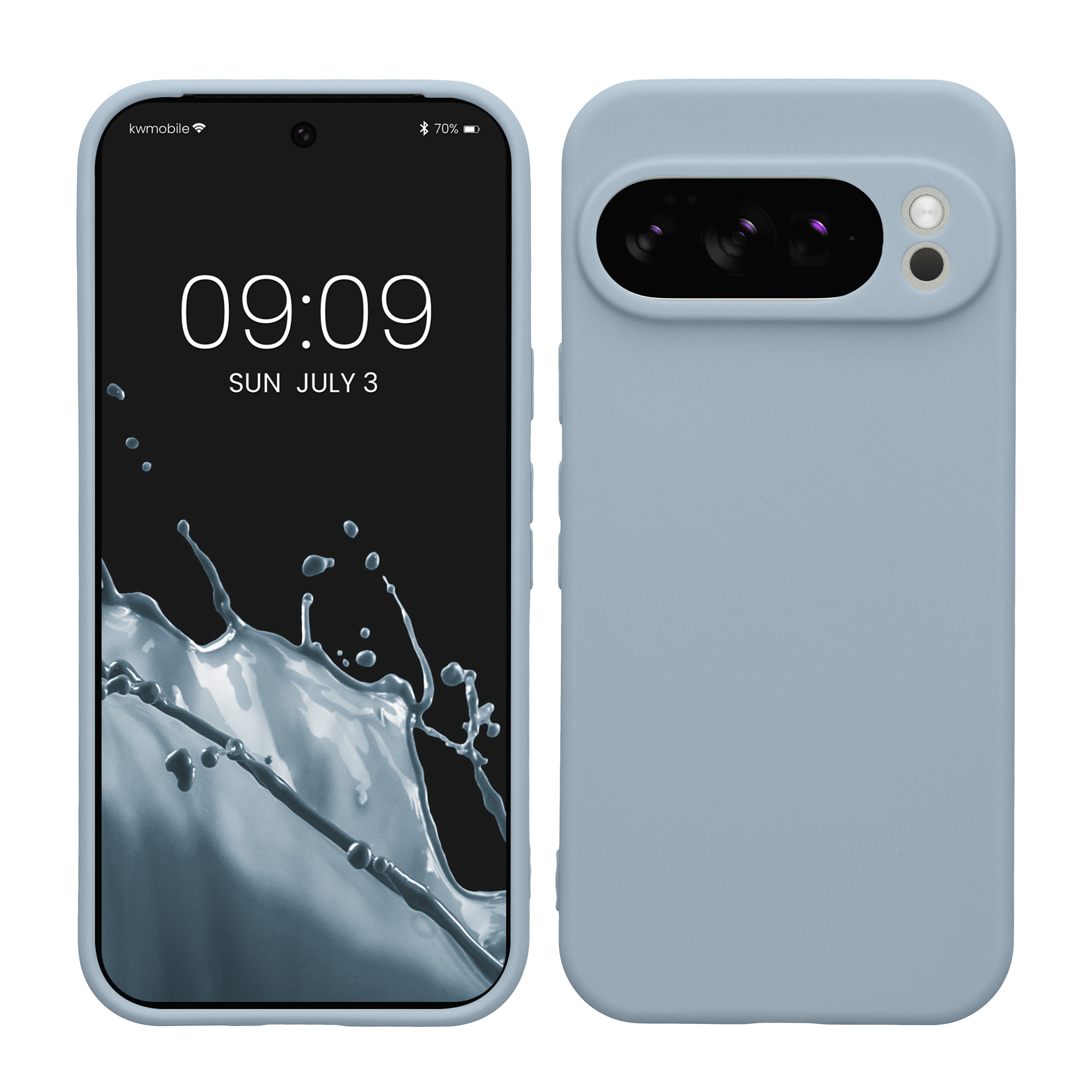 Silikonový kryt kwmobile pro Google Pixel 10 Pro - matná světle modrá