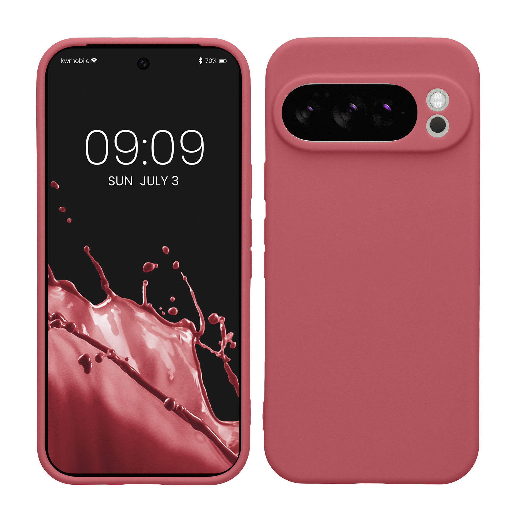 Silikonový kryt kwmobile pro Google Pixel 10 Pro - tmavě růžová