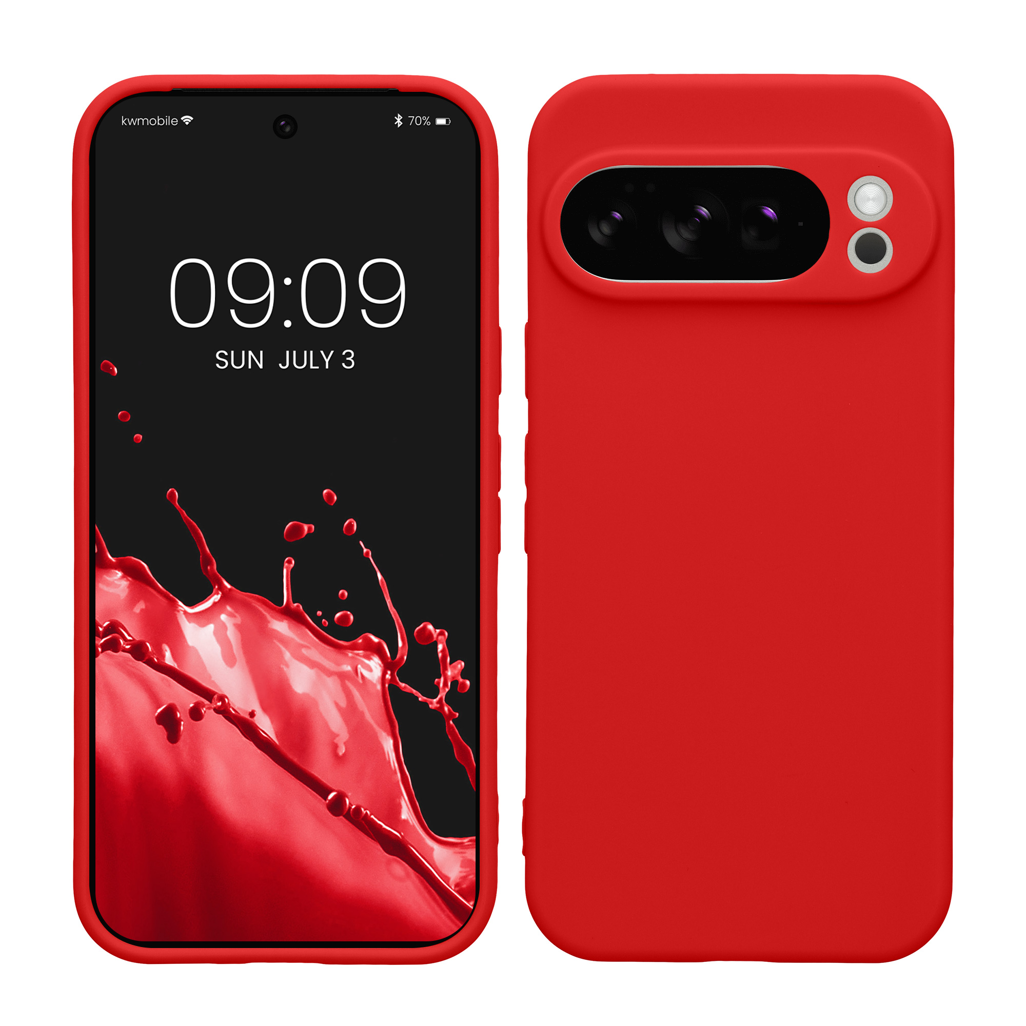 Silikonový kryt kwmobile pro Google Pixel 10 Pro - klasická červená