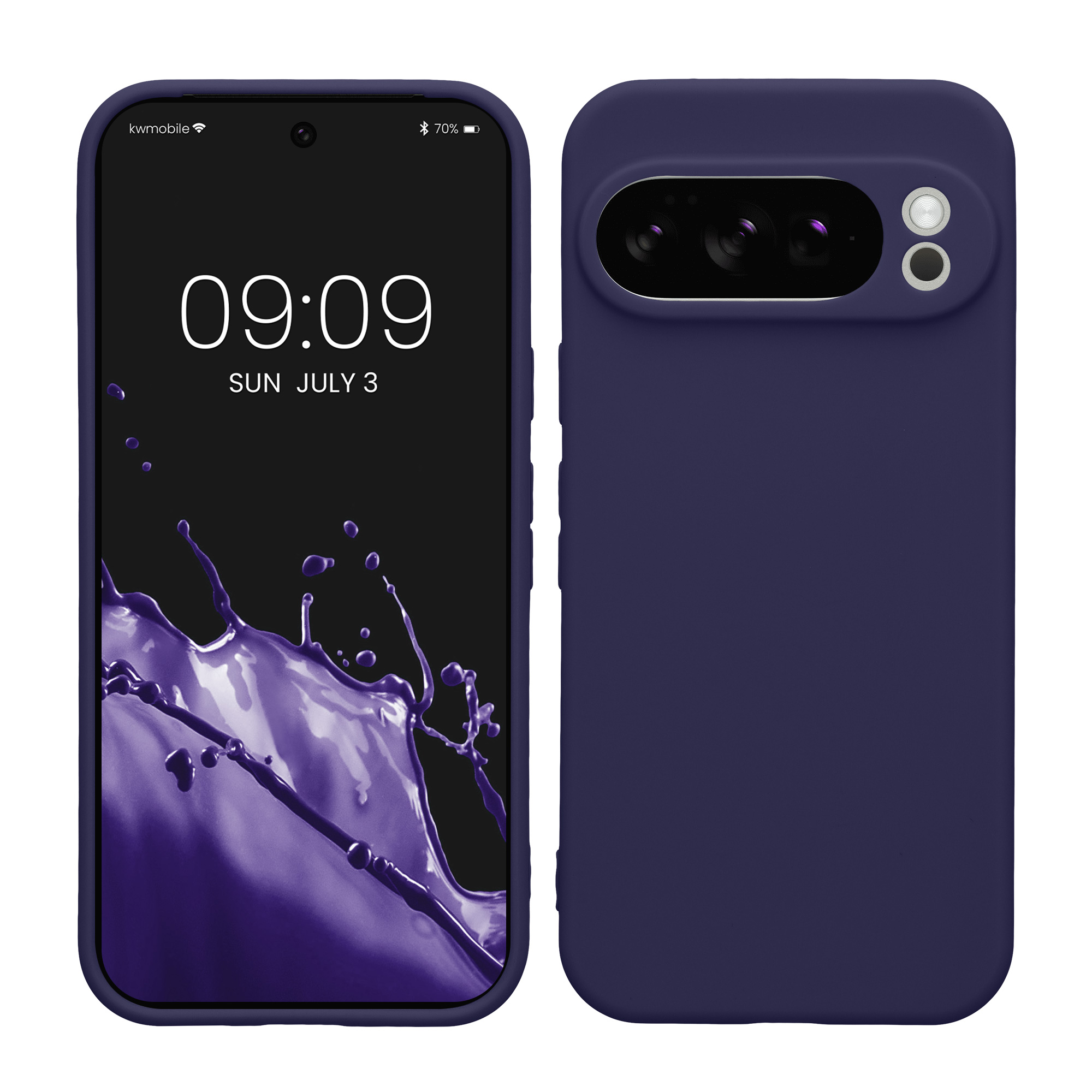Silikonový kryt kwmobile pro Google Pixel 10 Pro - tmavě modrá Deep Ocean