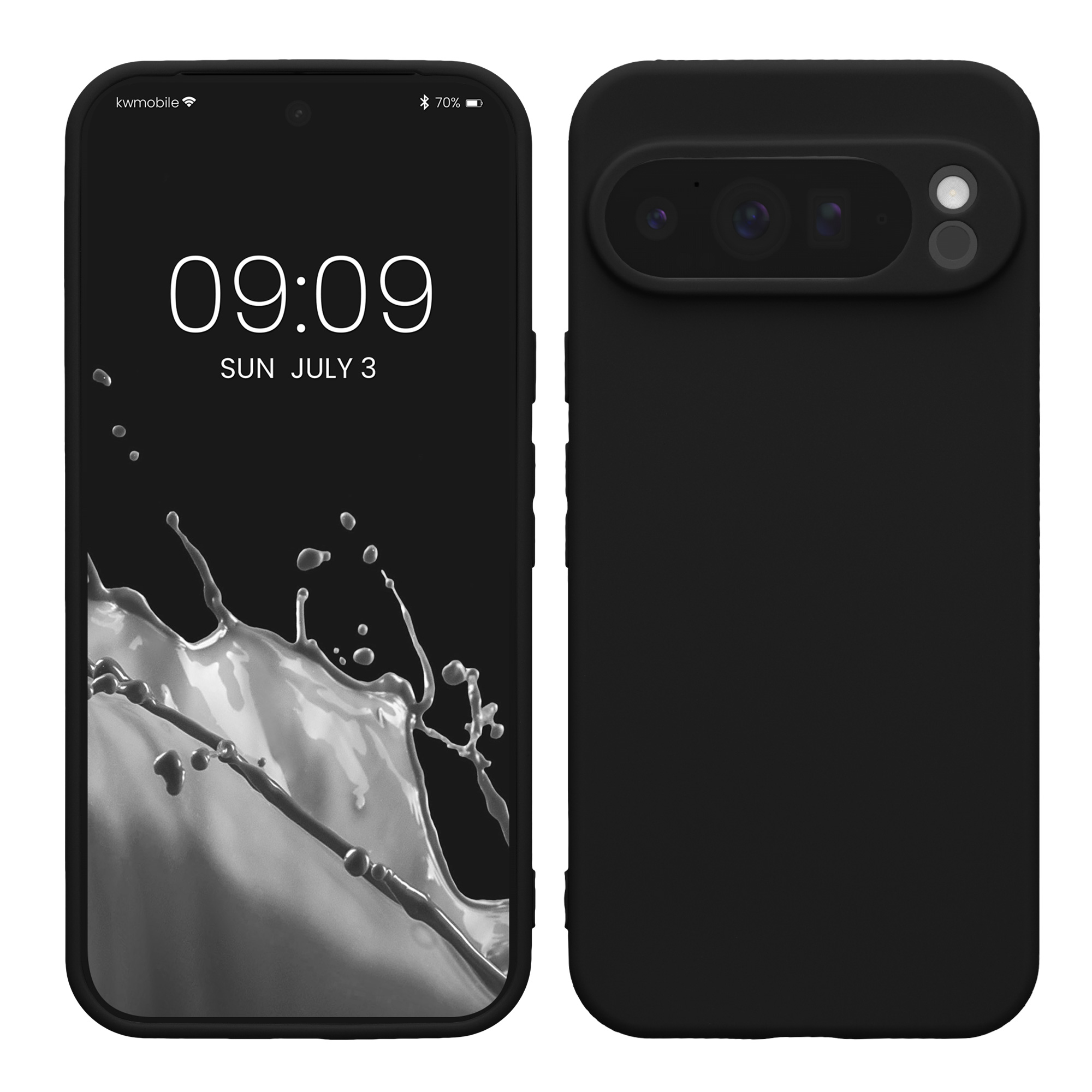 Silikonový kryt kwmobile pro Google Pixel 10 Pro XL - matná černá