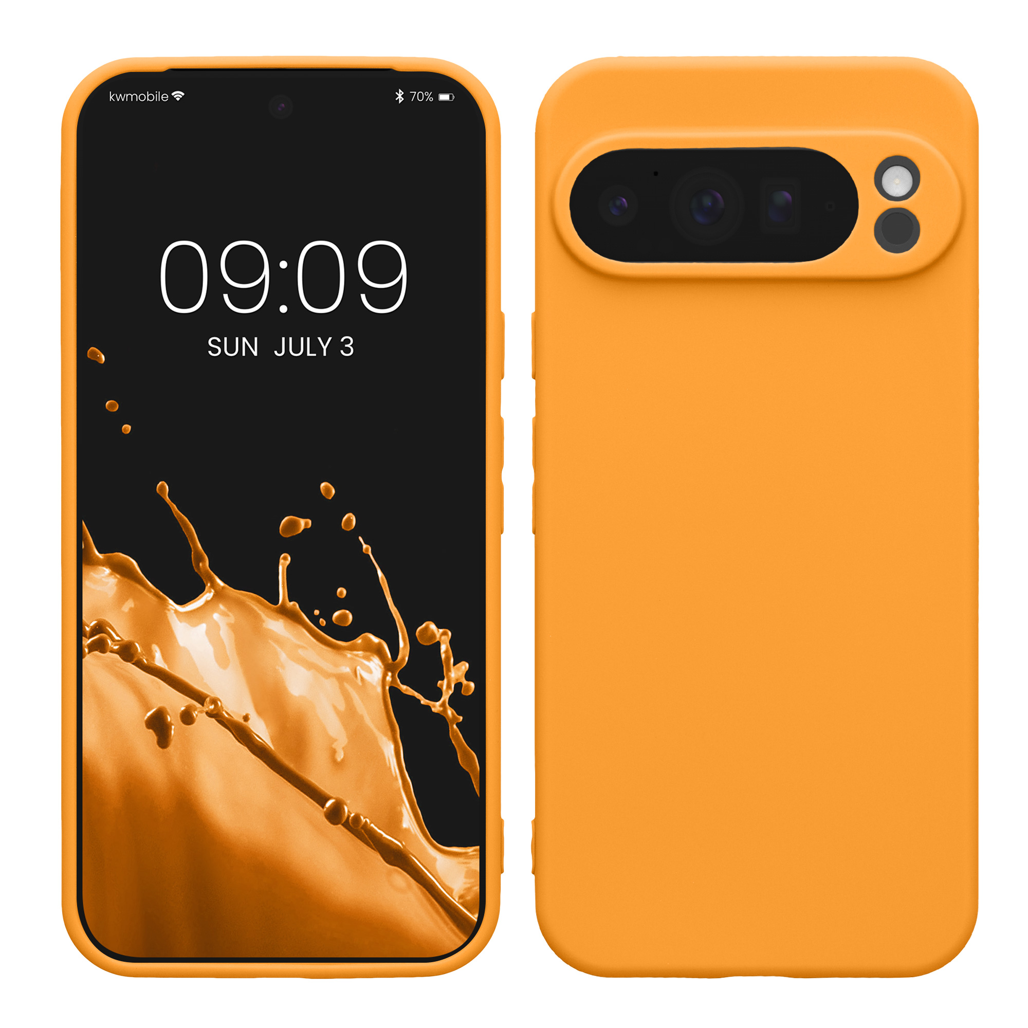 Silikonový kryt kwmobile pro Google Pixel 10 Pro XL - ovocně oranžová