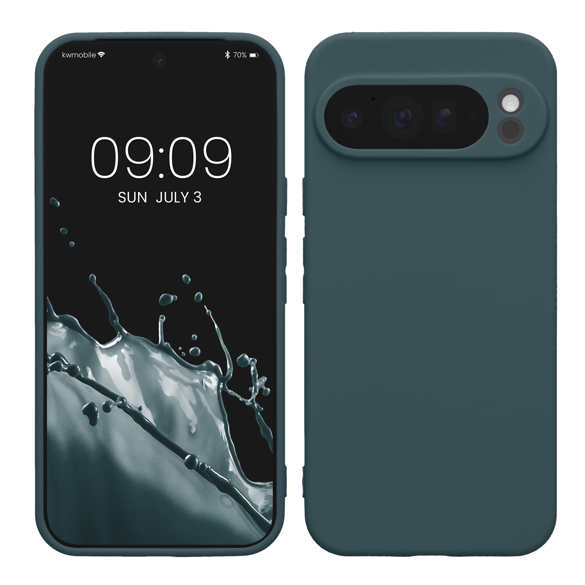 Silikonový kryt kwmobile pro Google Pixel 10 Pro XL - tmavě břidlicová