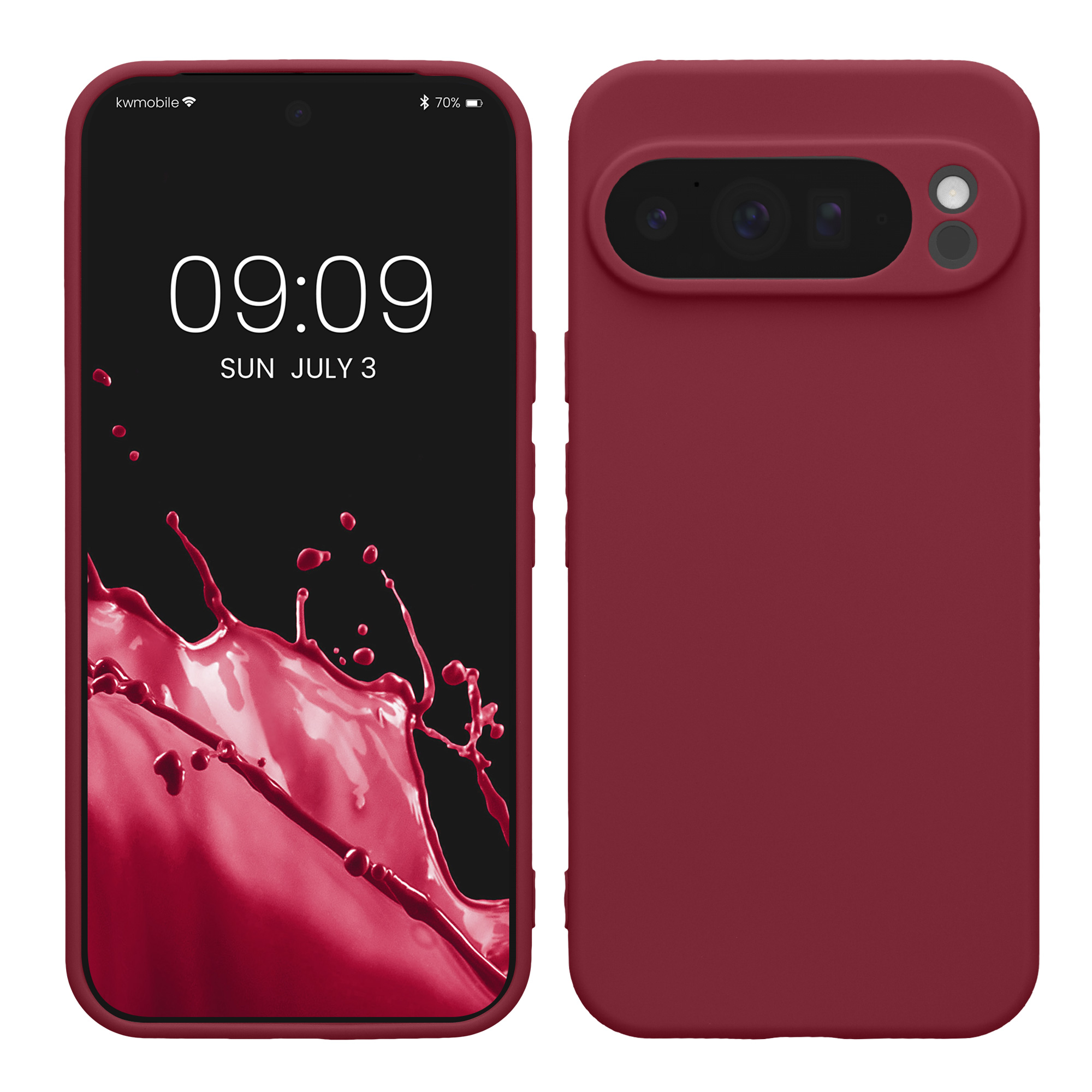 Silikonový kryt kwmobile pro Google Pixel 10 Pro XL - bordó fialová