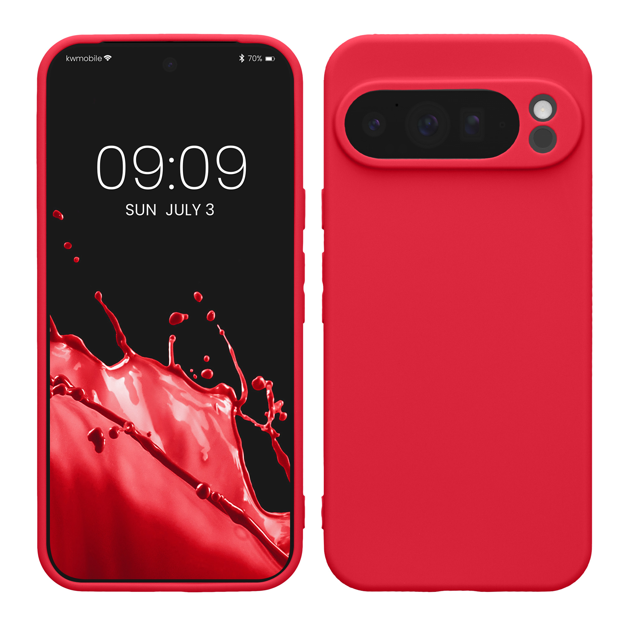 Silikonový kryt kwmobile pro Google Pixel 10 Pro XL - neonově růžová