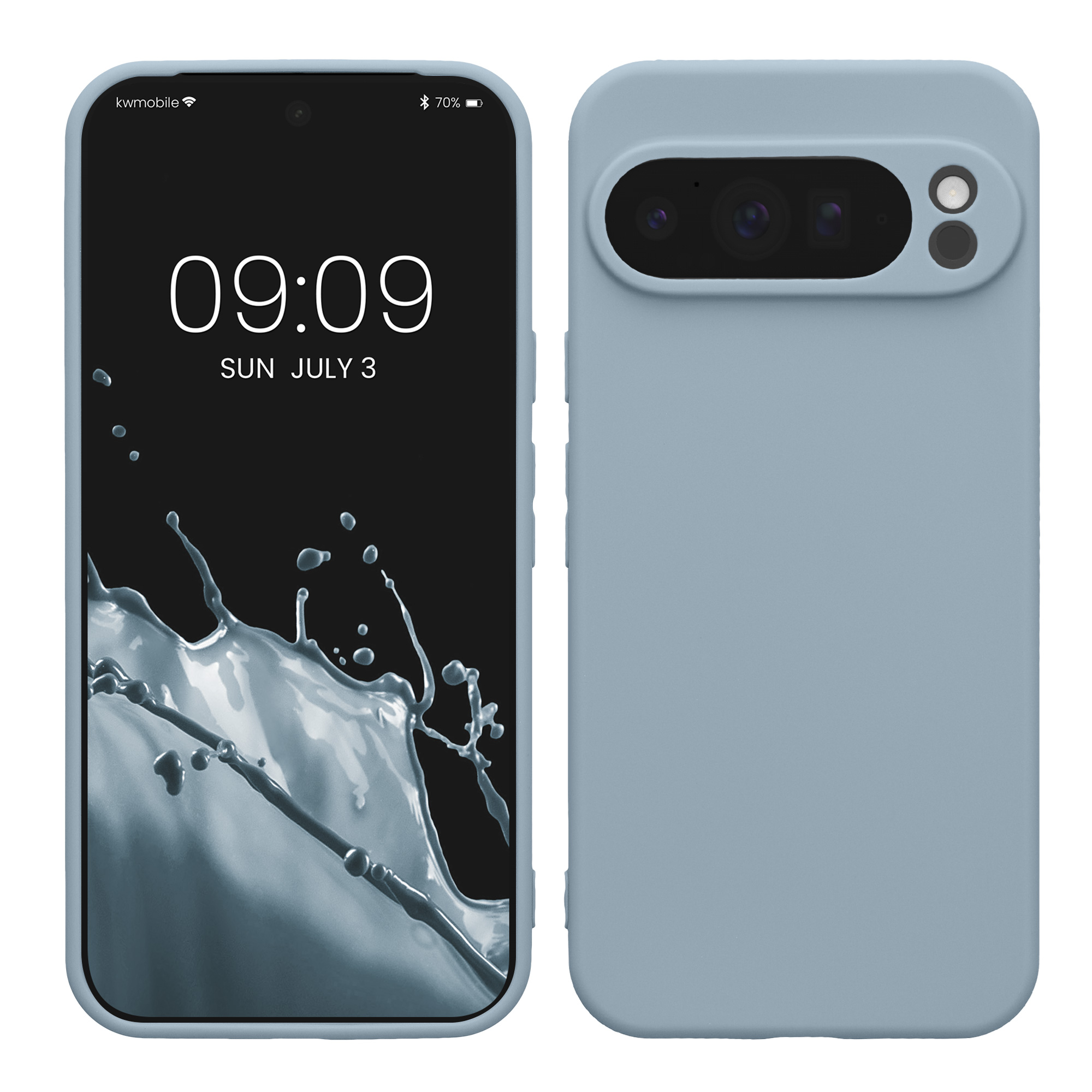 Silikonový kryt kwmobile pro Google Pixel 10 Pro XL - matná světle modrá